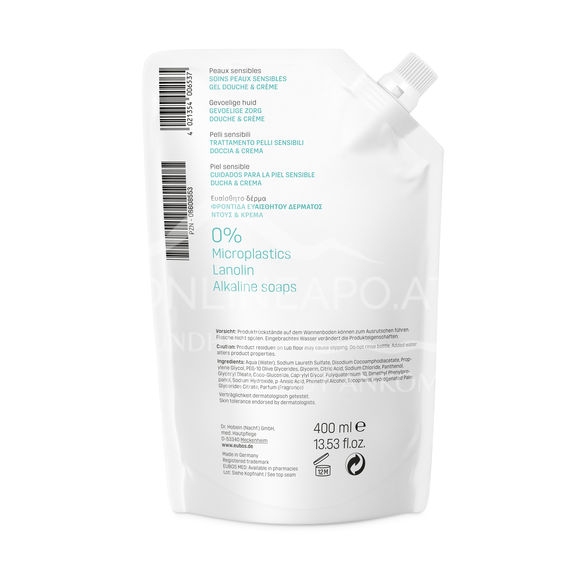 Eubos Sensitive Shower & Cream 