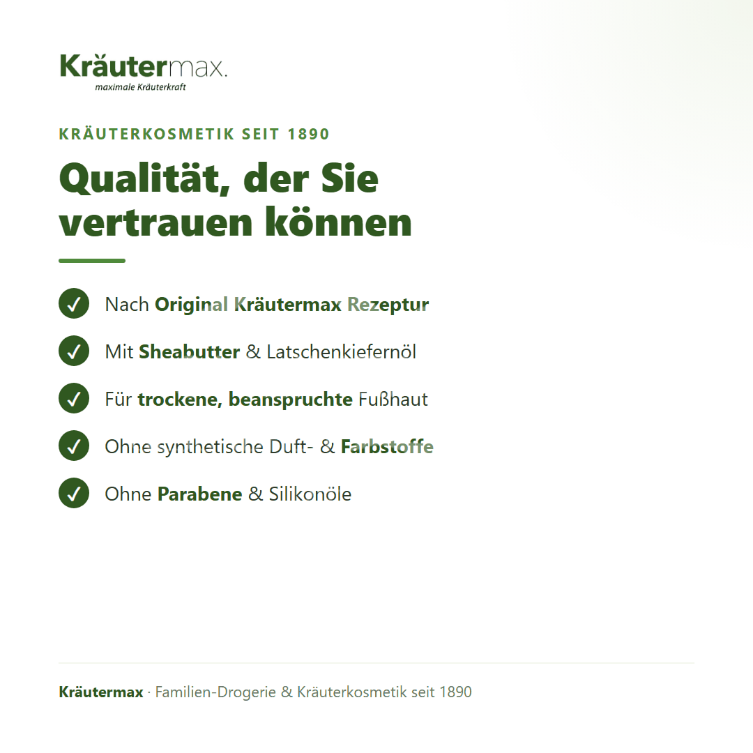 Kräutermax Bergkräuter Fußcreme