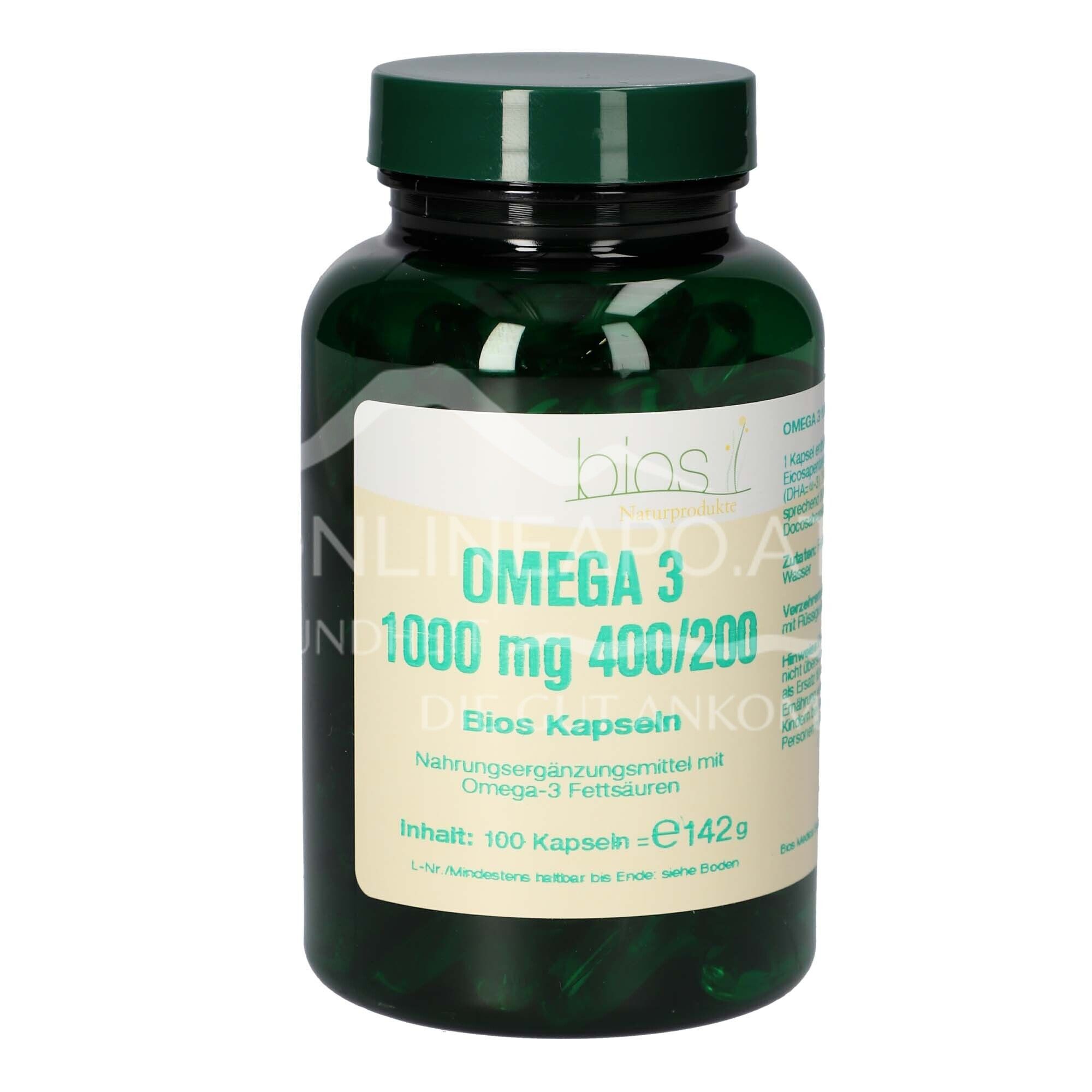 Bios Omega 3 1000 mg 400/200 Kapseln