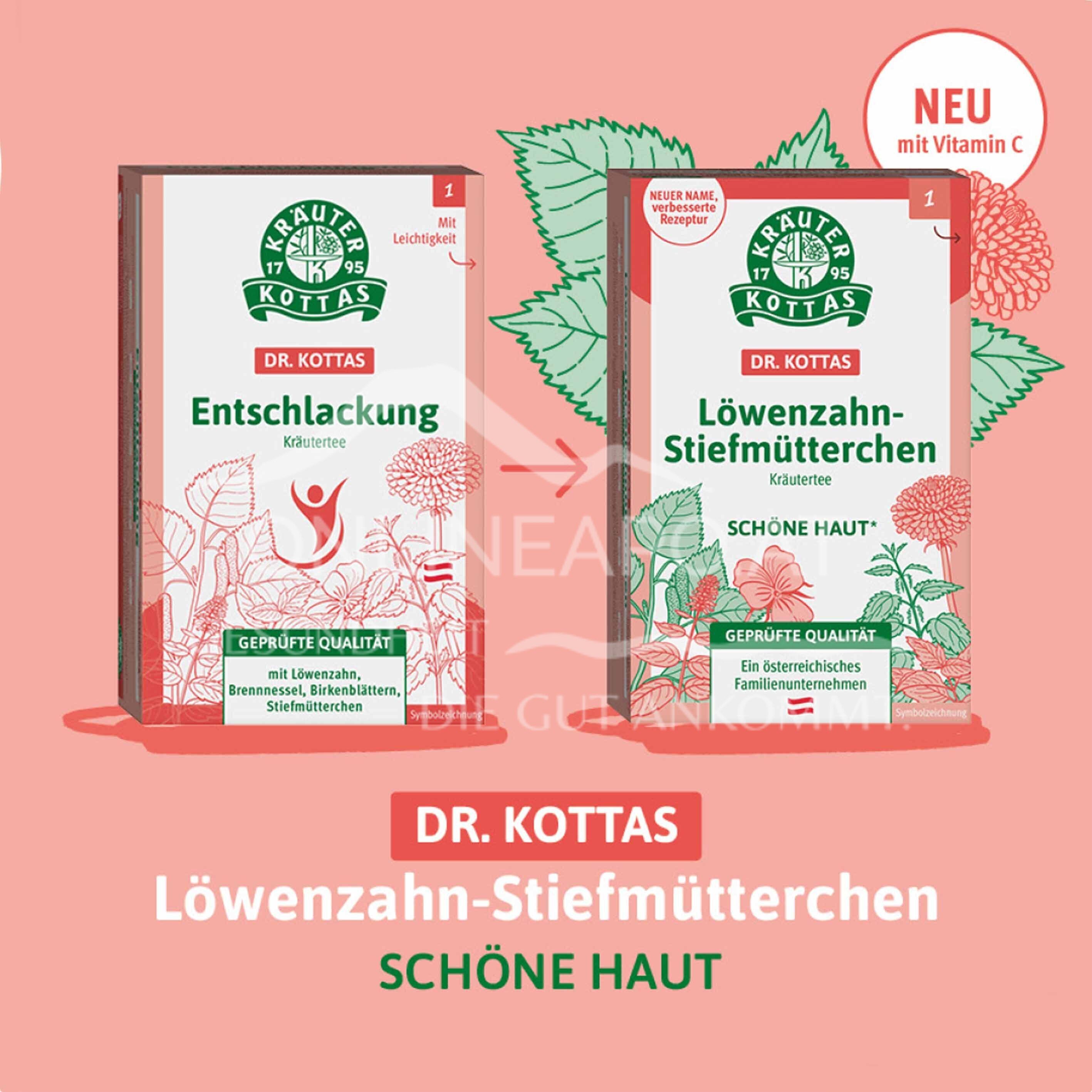 Dr. Kottas Löwenzahn-Stiefmütterchen Kräutertee