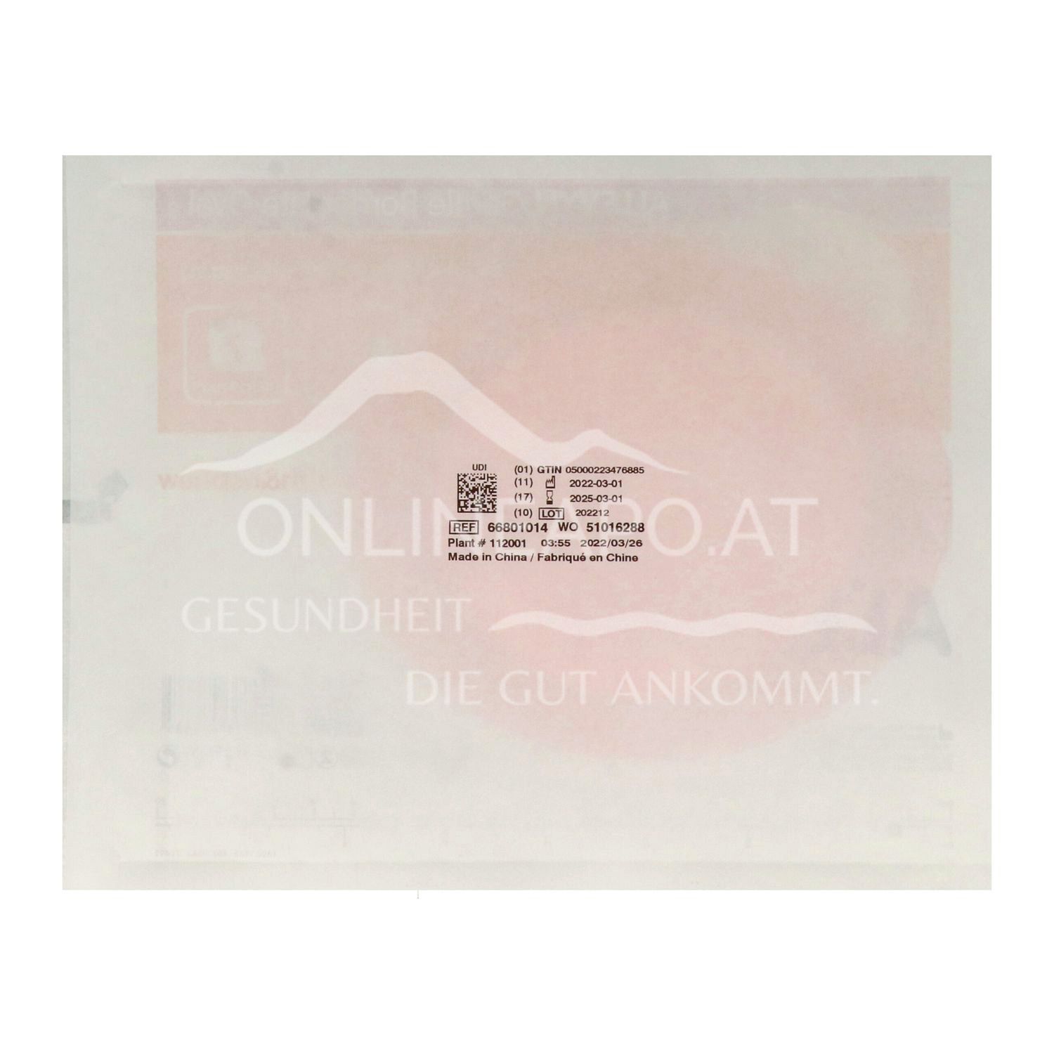 ALLEVYN GENTLE BORDER LITE Oval haftender Silikon-Schaumverband steril, 15,2 x 13,1 cm (156 cm²)