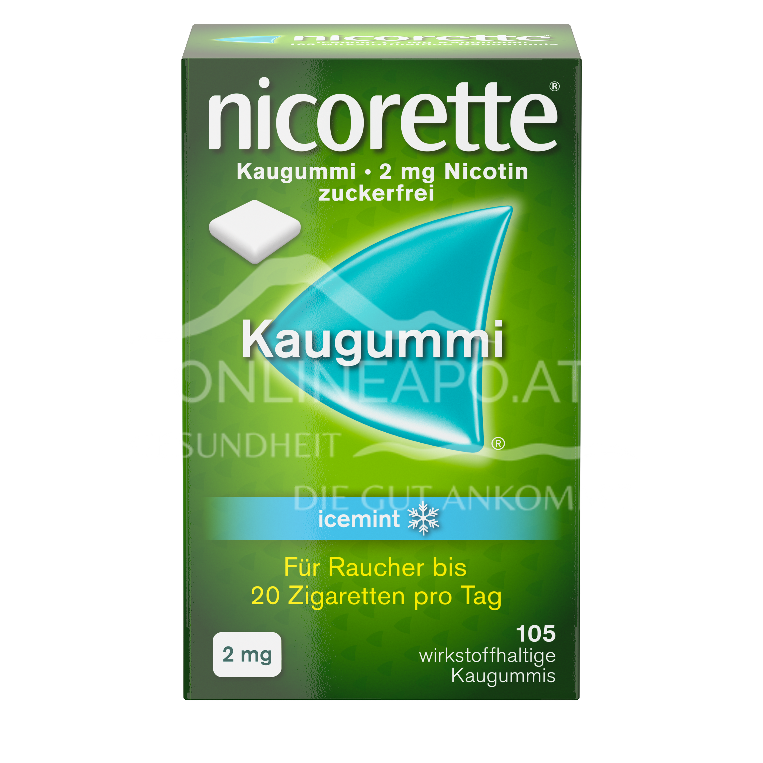 Nicorette® Icemint 2 mg - Kaugummi zur Raucherentwöhnung
