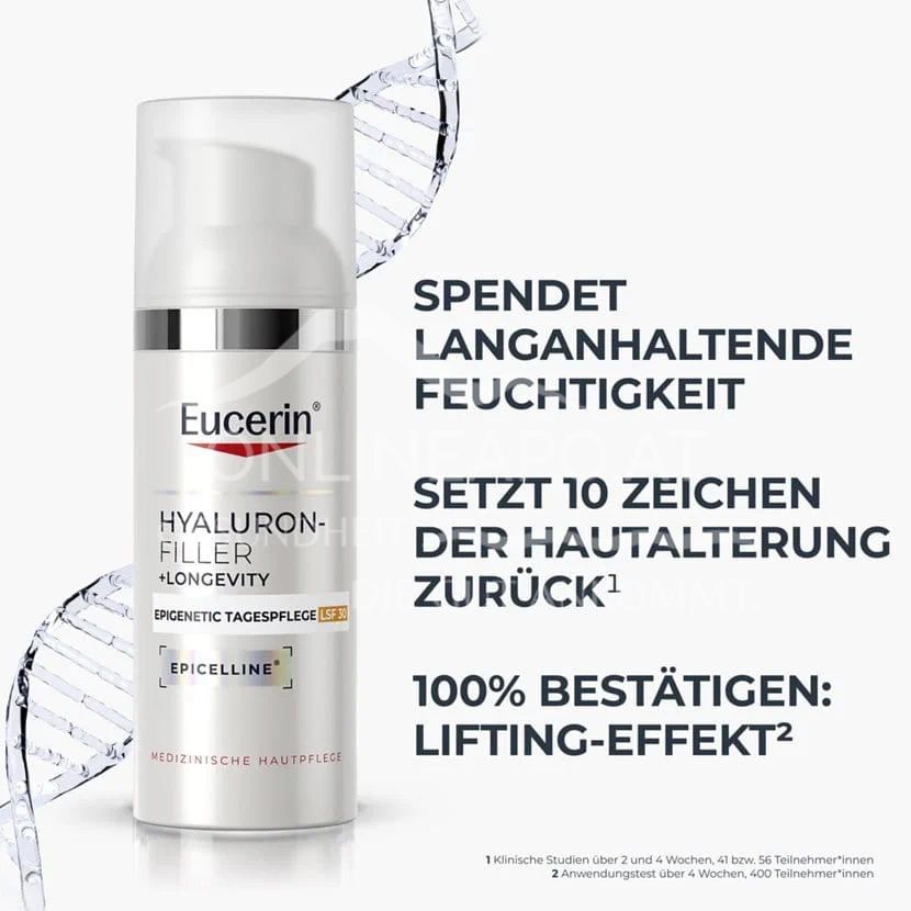 Eucerin Hyaluron-Filler + Longevity Epigenetic Tagespflege LSF 30