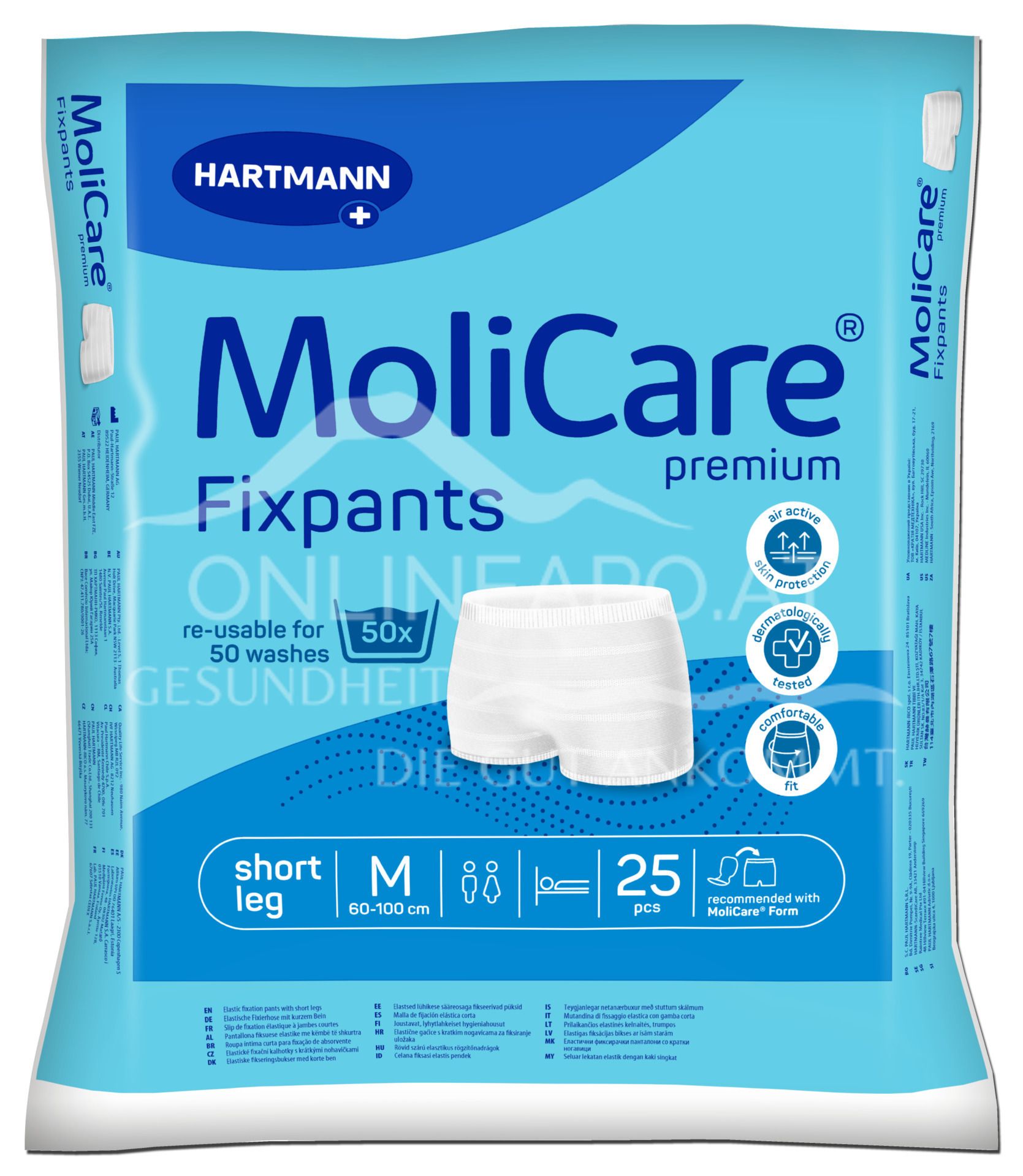 MoliCare® Premium Fixpants Long Leg - Grey fixation trousers - Size XXL