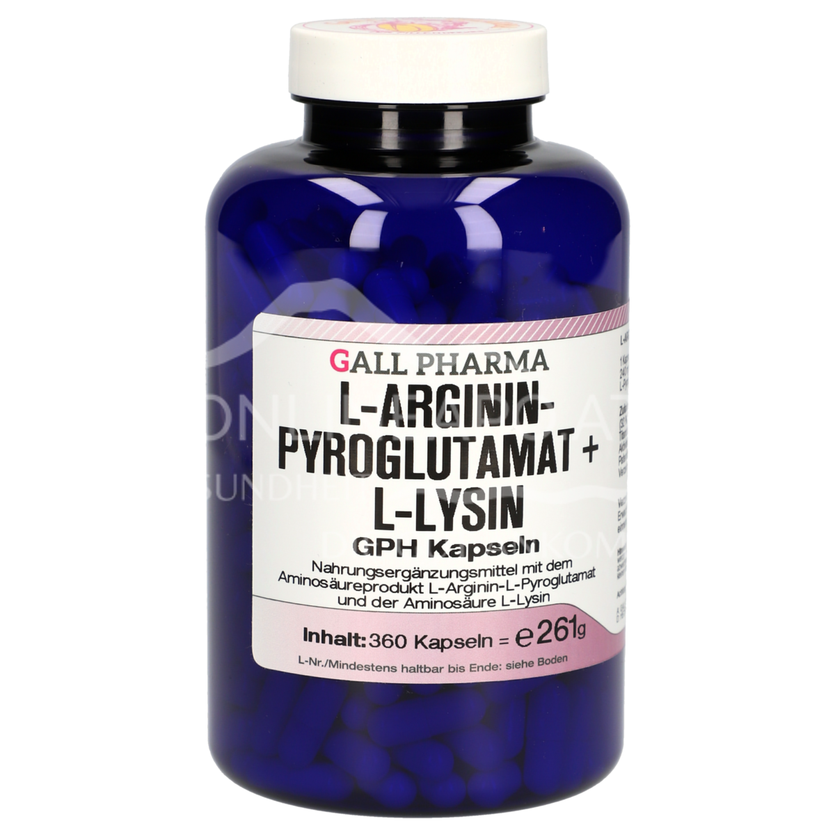 Gall Pharma L-arginine pyroglutamate + L-lysine capsules