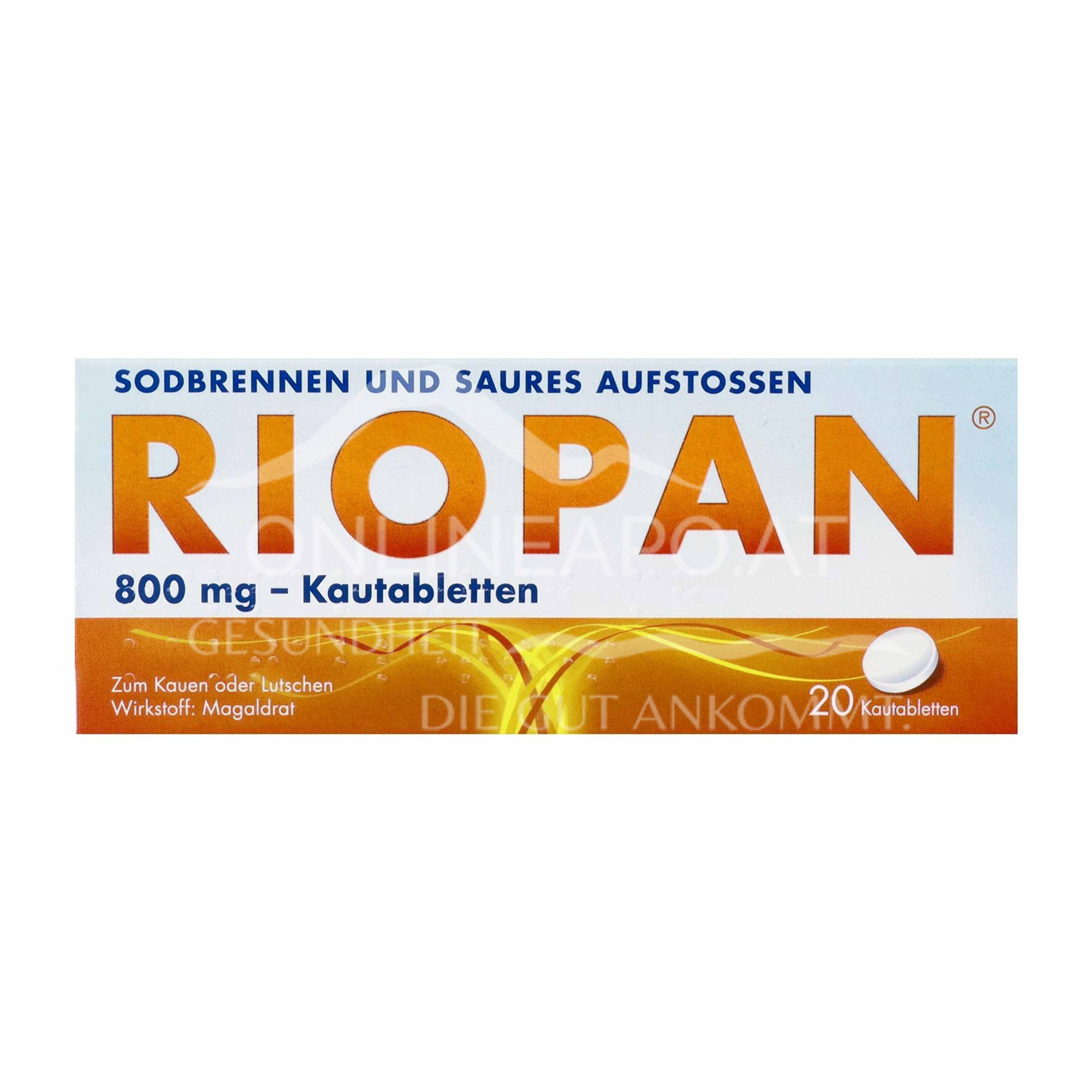Riopan® 800 mg chewable tablets
