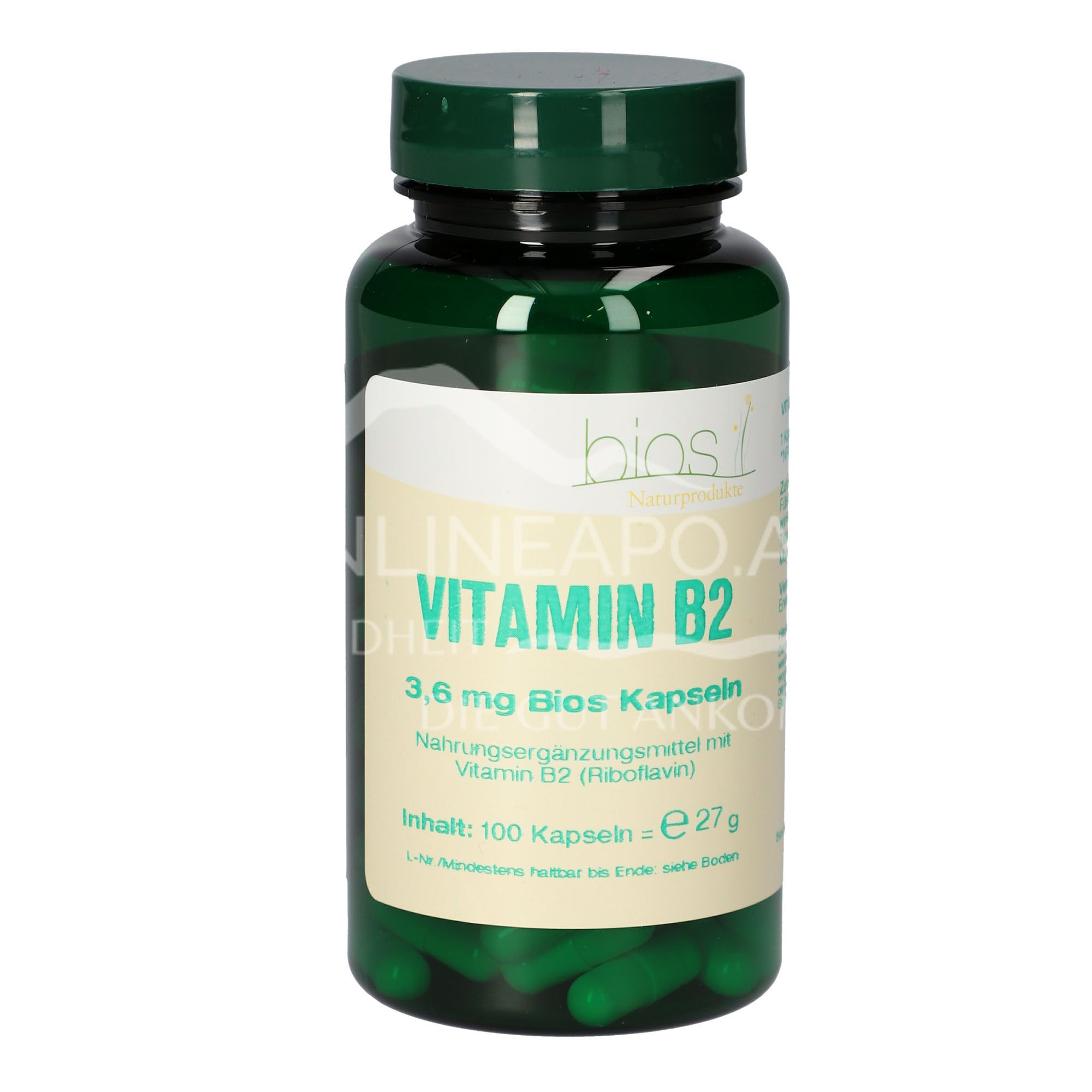 Bios Vitamin B2 3.6 mg capsules