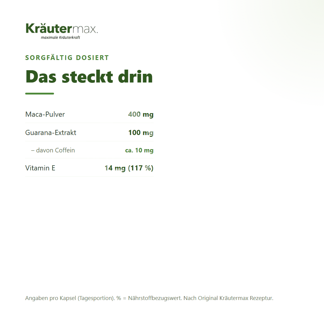 Kräutermax Maca Kapseln