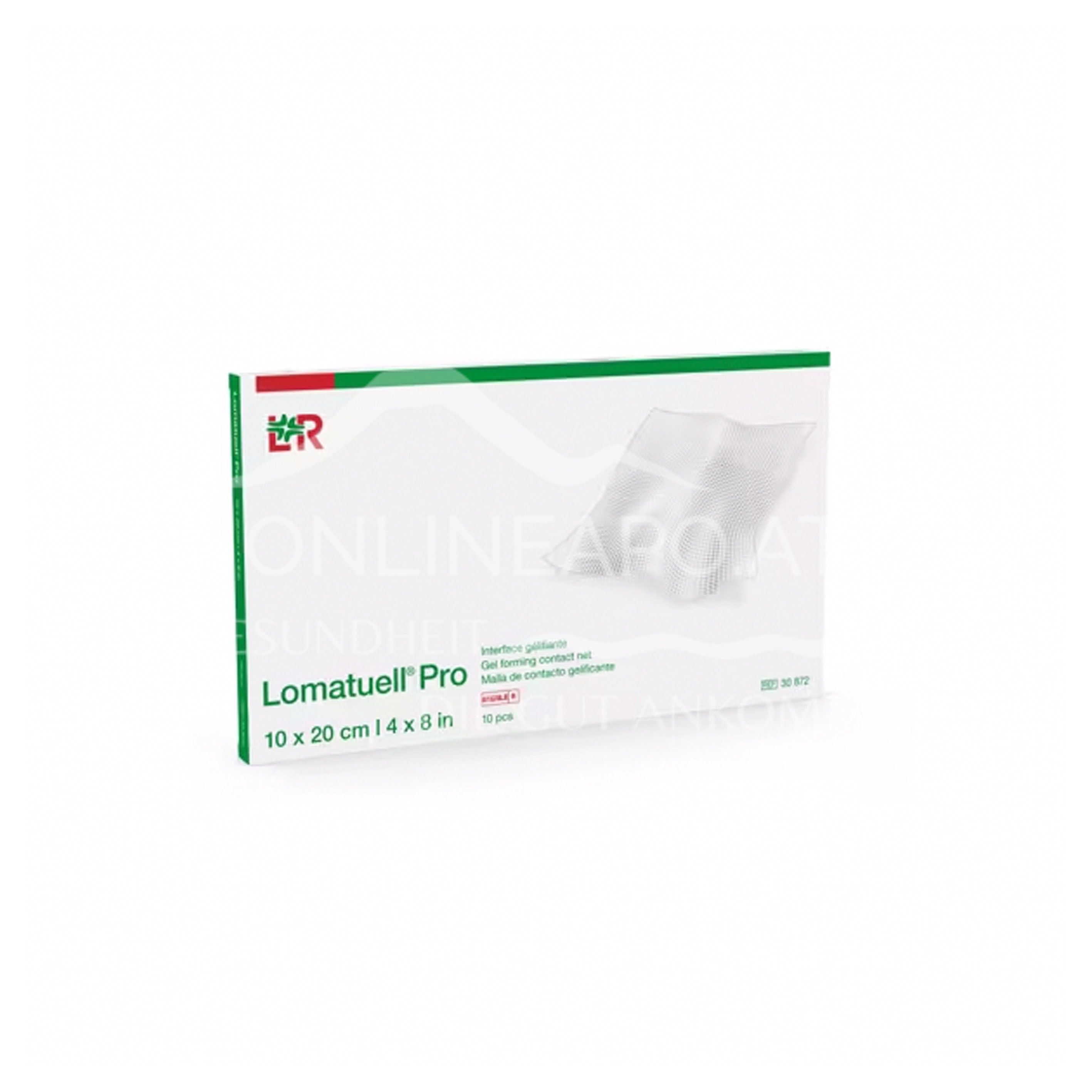 Lomatuell® Pro Gelbildendes Kontaktnetz steril, 10 x 20 cm