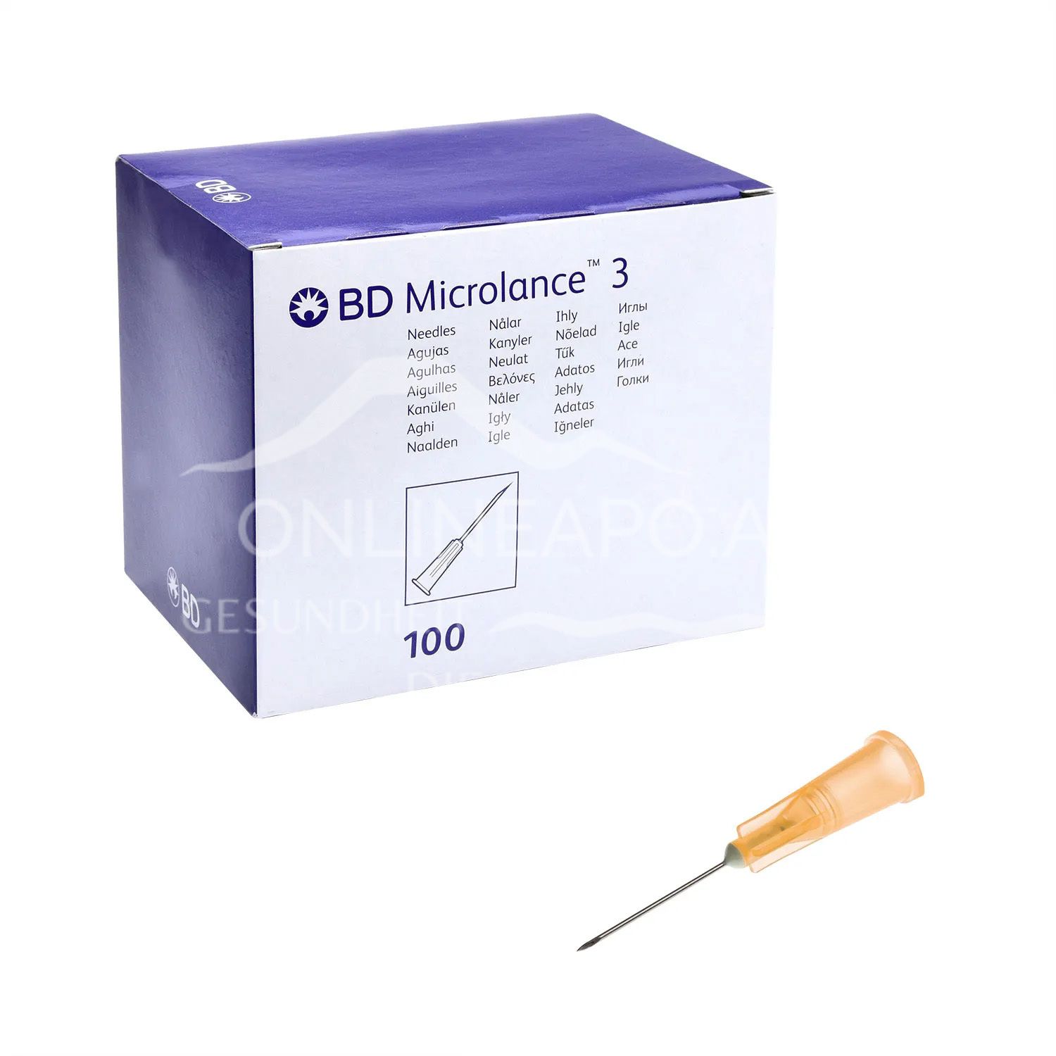 BD Microlance™ 3 Einmal-Kanülen 25 G x 5/8, 0,5 x 16 mm, orange