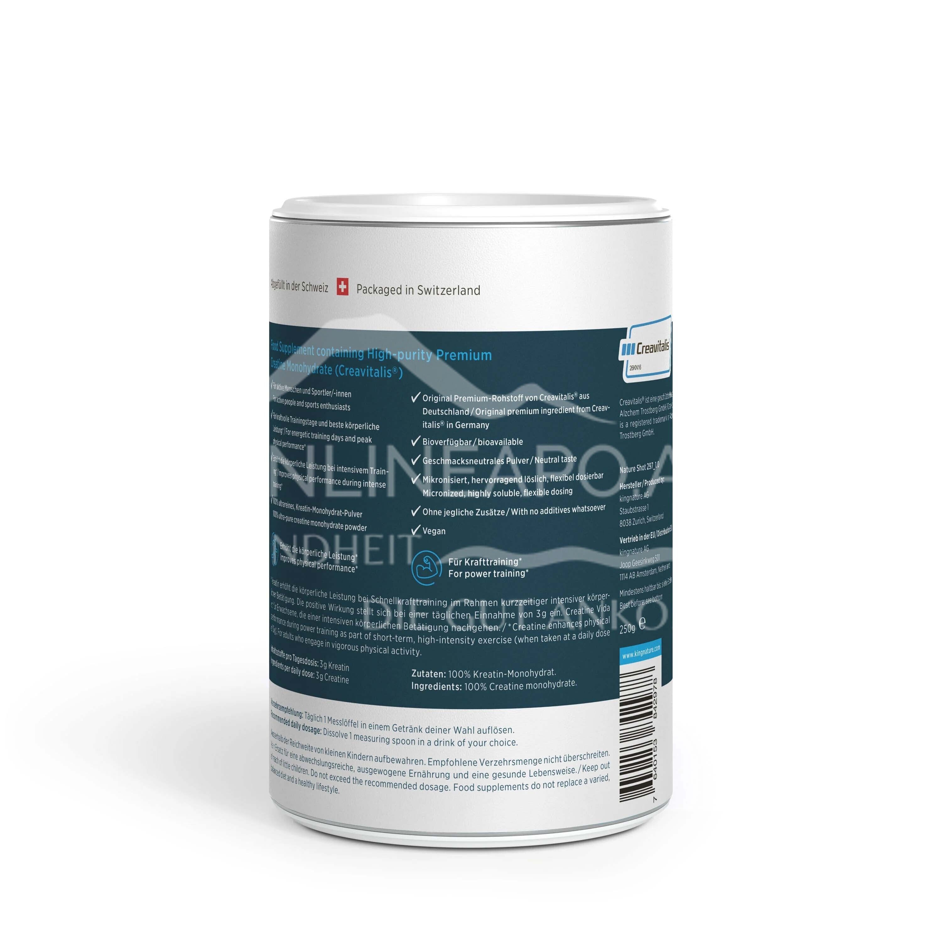 Kingnature Creatine Vida Pulver
