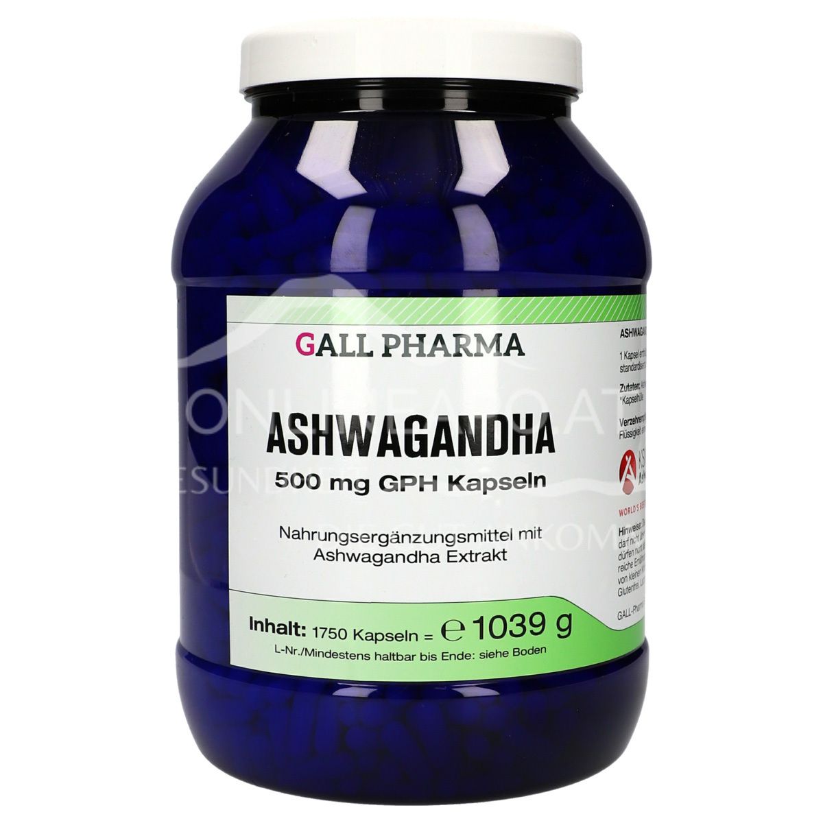 Gall Pharma Ashwagandha 500 mg capsules
