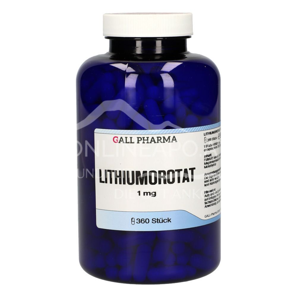 Gall Pharma Lithiumorotat 1 mg Kapseln