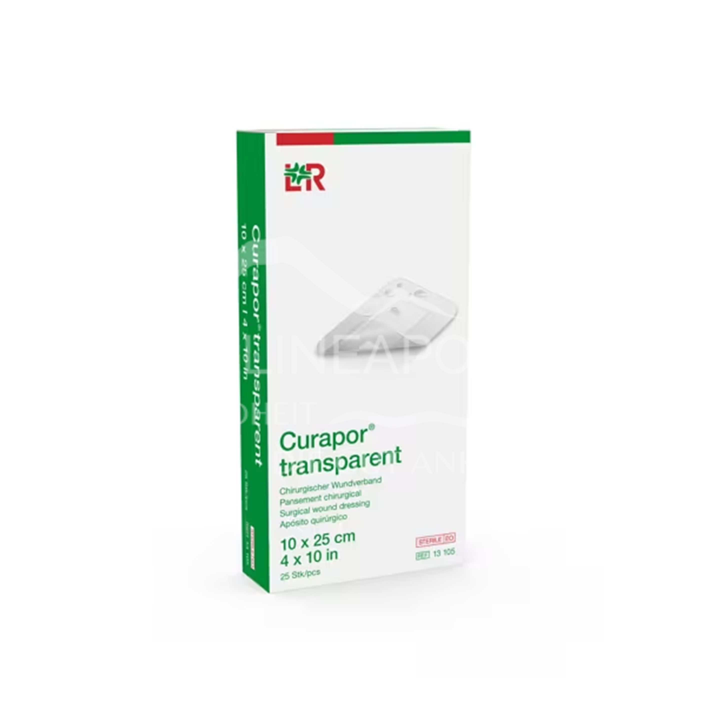 Curapor® transparent Chirurgischer Wundverband, steril 10 x 25 cm