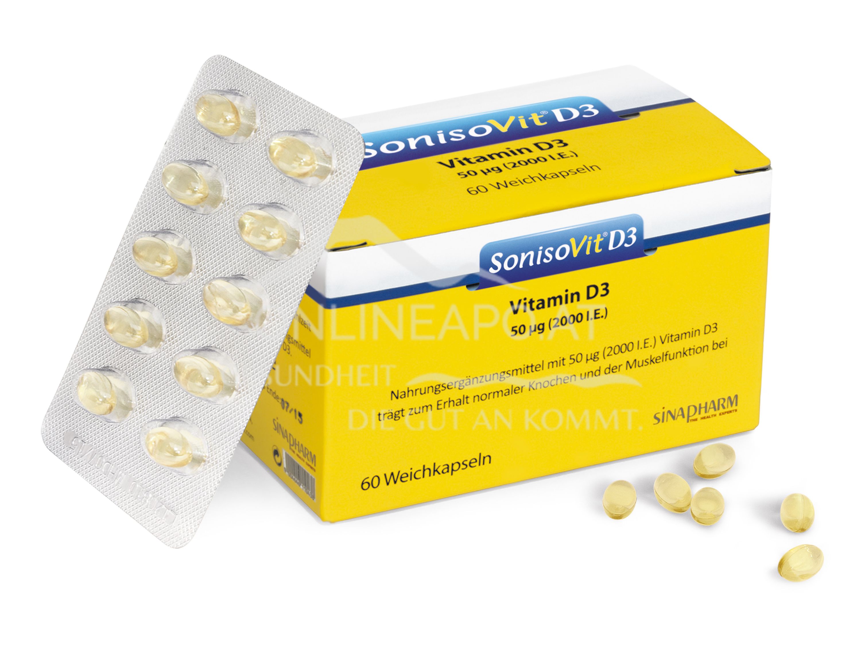 SonisoVit®D3 Kapseln 50µg (2000 I.E)