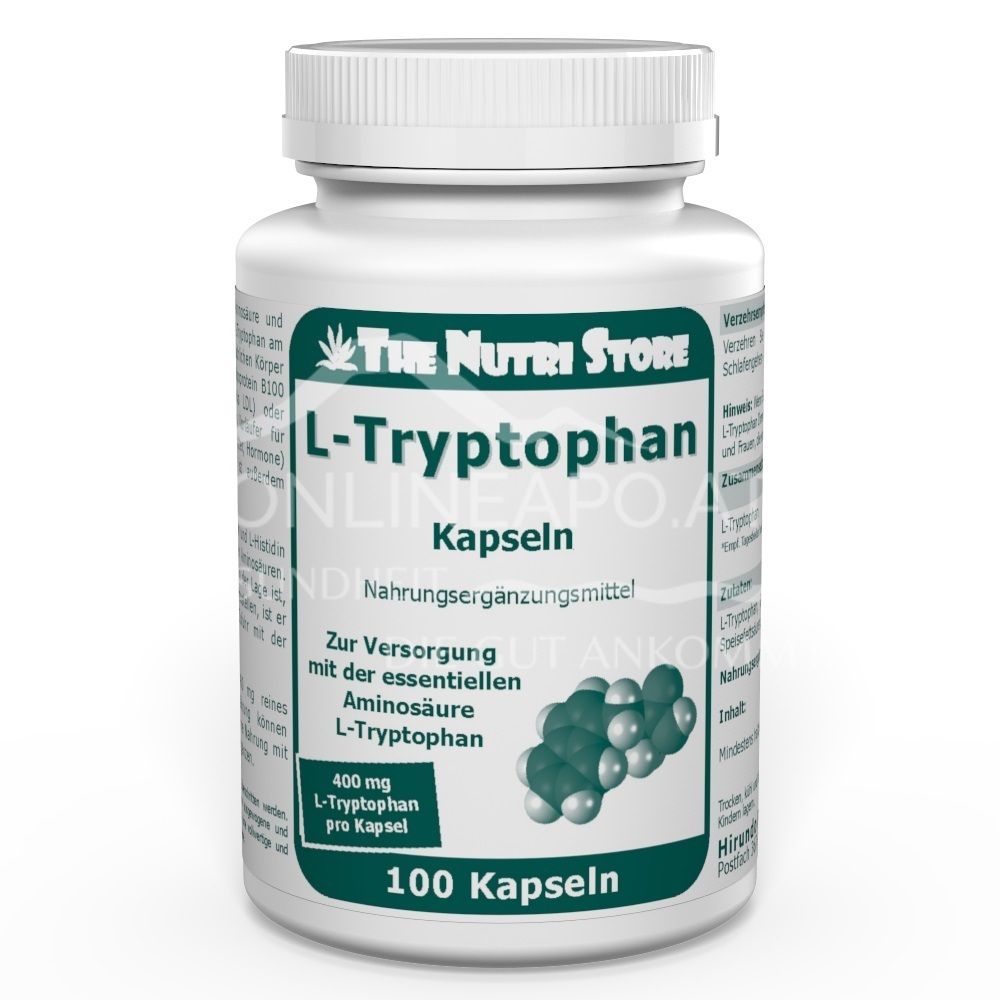 The Nutri Store L-Tryptophan 400 mg capsules