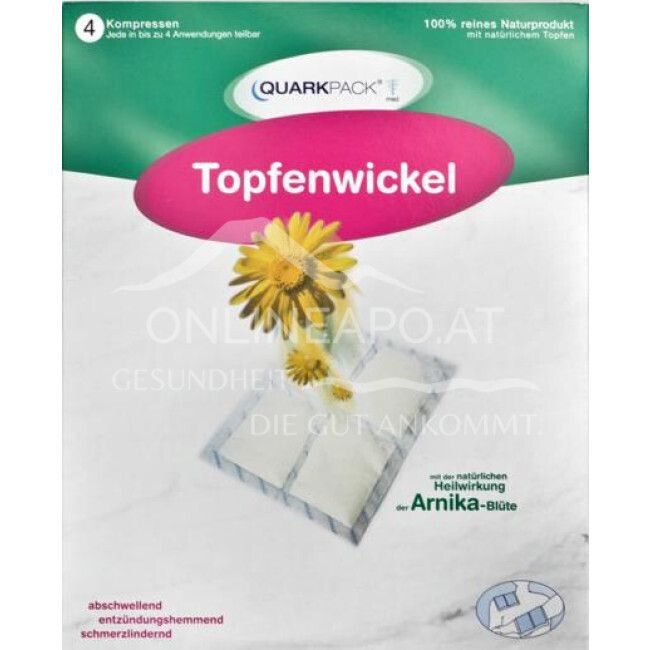 Quarkpack Arnika Topfenwickel Kompressen