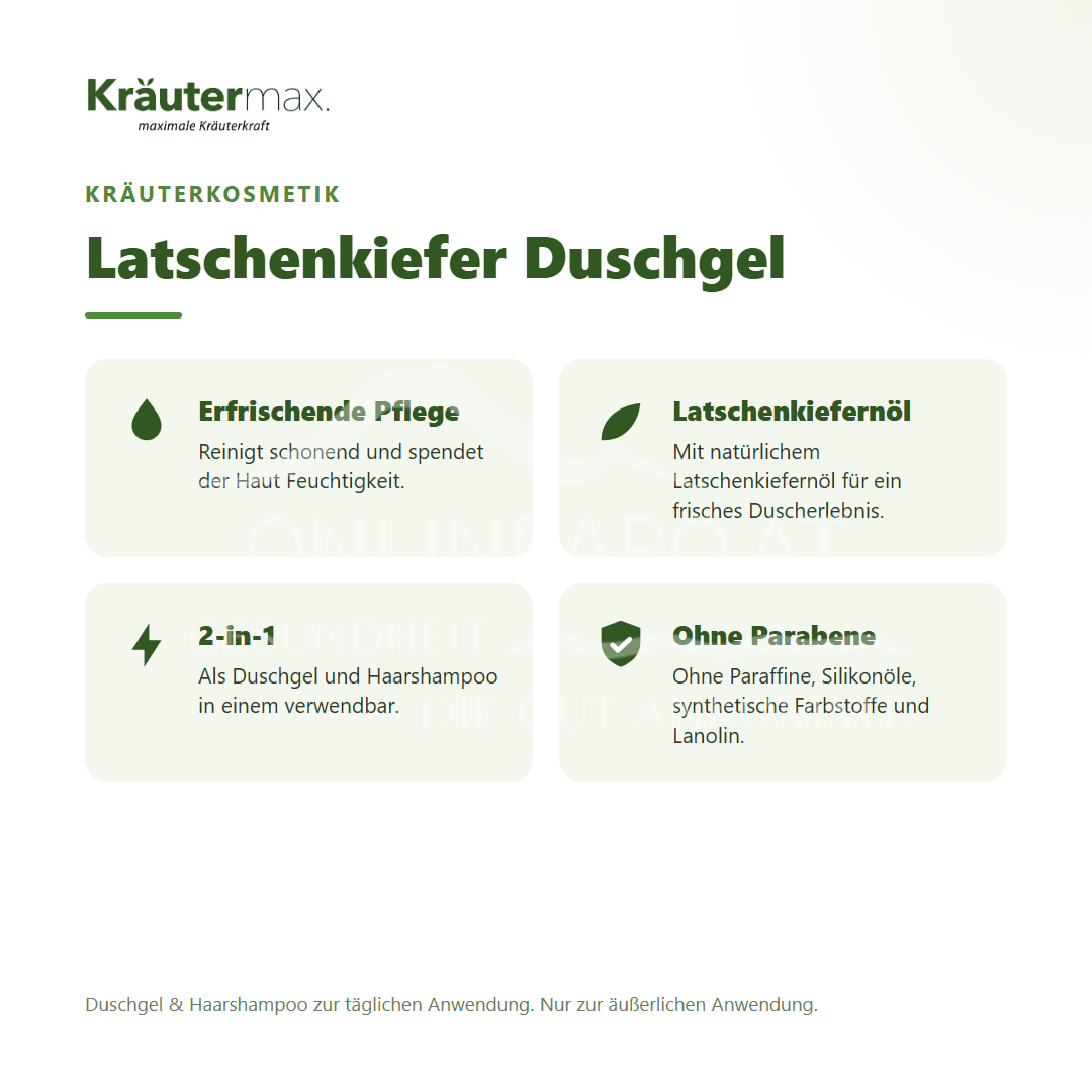 Kräutermax Latschenkiefer Duschgel