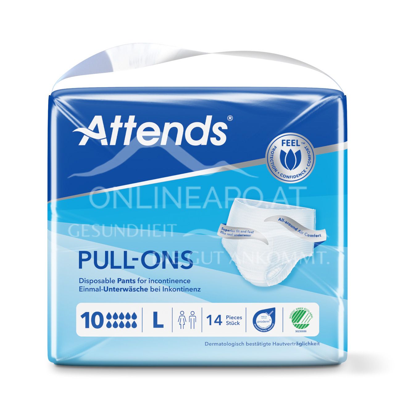 Attends Pull-Ons 10 Large - Disposable underwear for incontinence