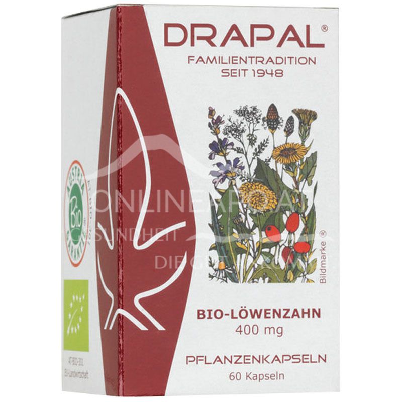 DRAPAL® BIO-Löwenzahn 400 mg Pflanzenkapseln