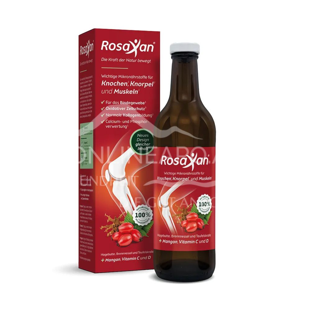 RosaXan® juice 750 ml + vitamin D tablets 20 pieces