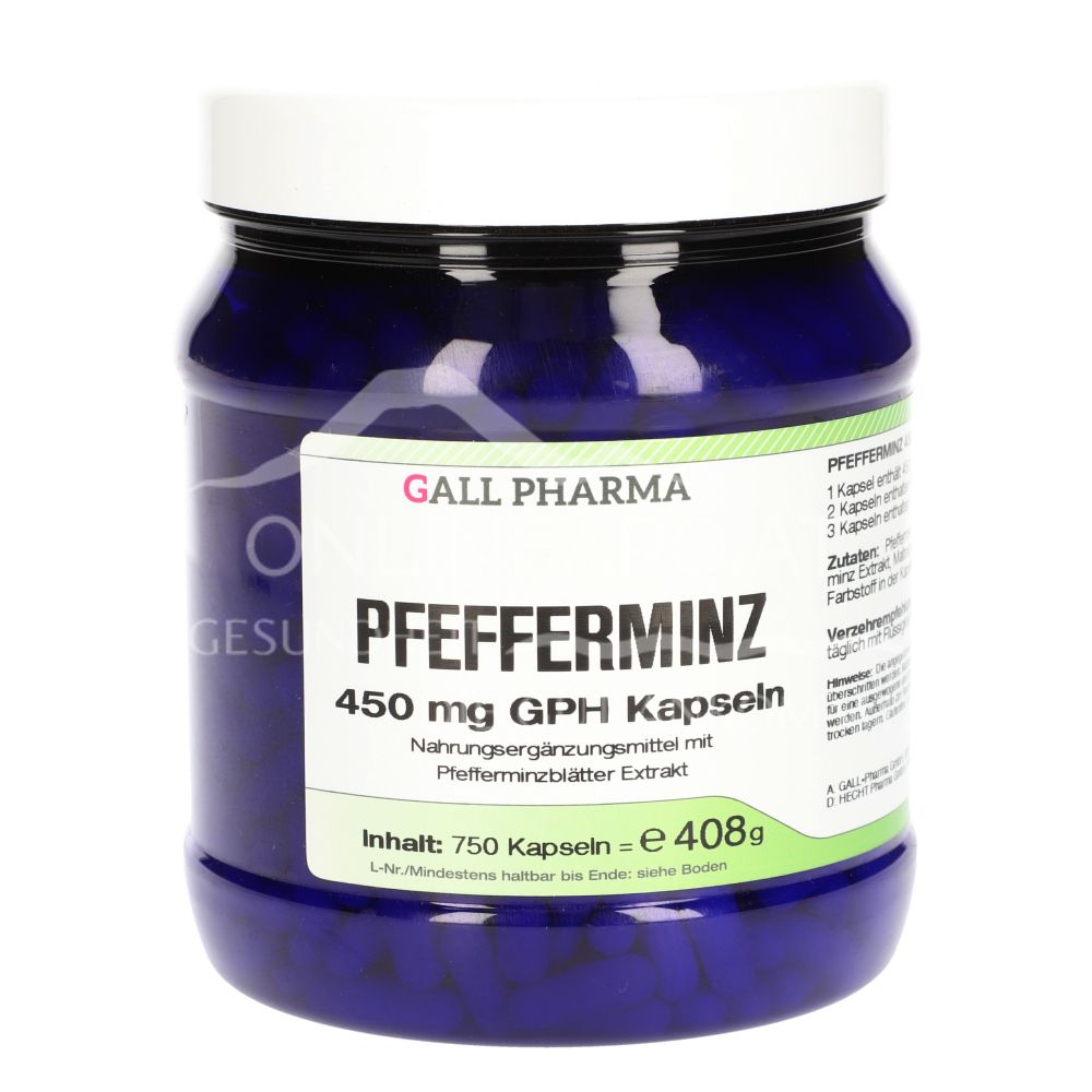 Gall Pharma Peppermint 450 mg capsules
