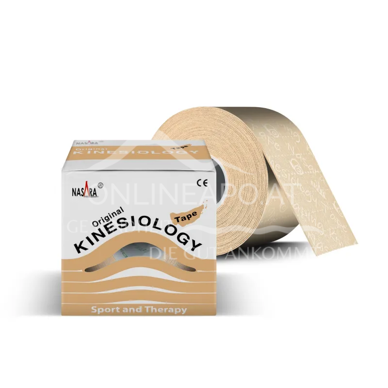 Nasara Kinesiologie Tape Beige 5 cm x 5 m