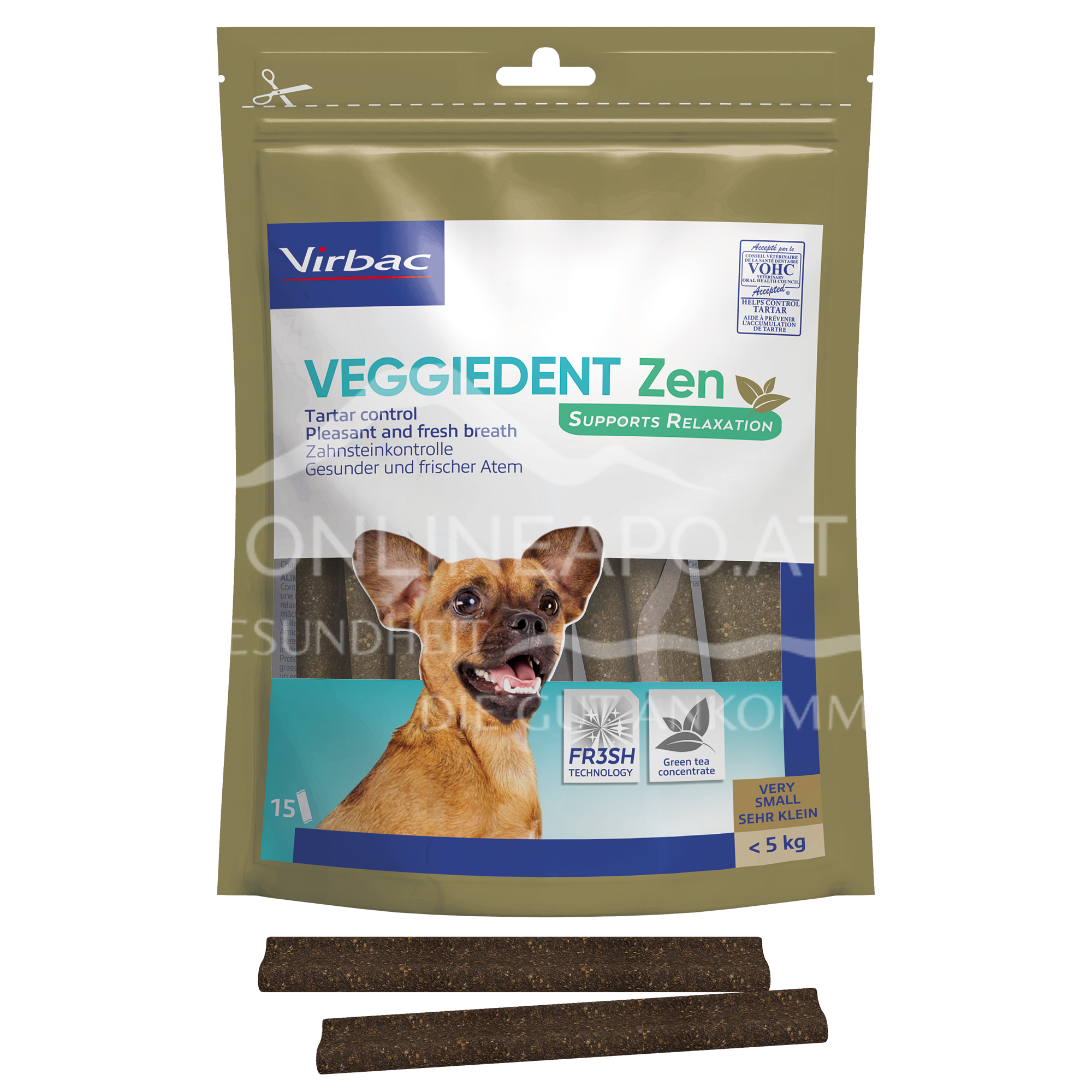 Veggiedent Zen XS - chewing strips for dogs up to 5 kg body weight