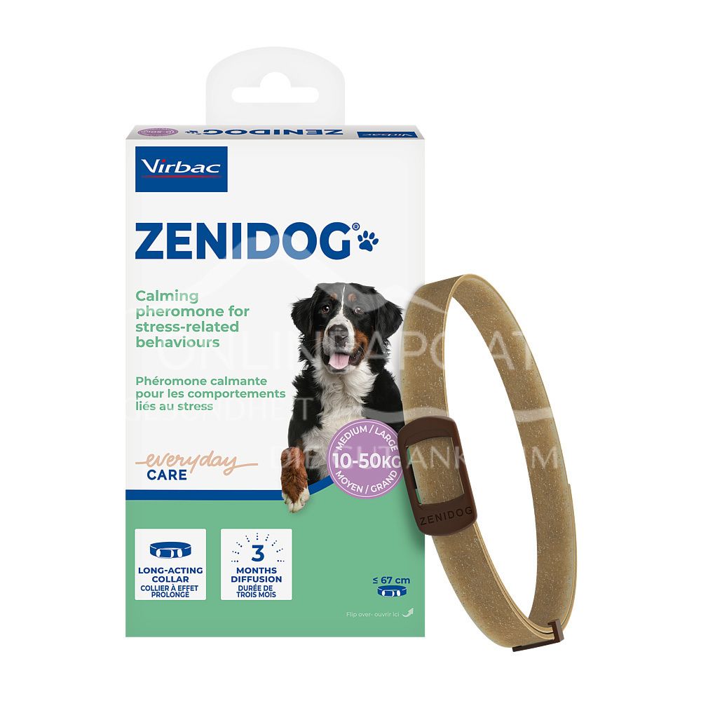 Virbac Zenidog collar with calming pheromones for medium and large dogs (10 - 50 kg)