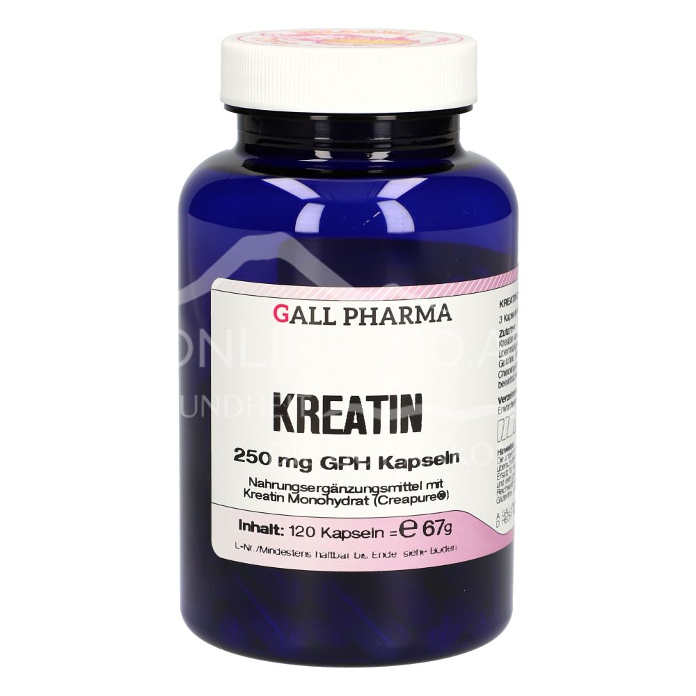 Gall Pharma Creatine 250 mg Capsules