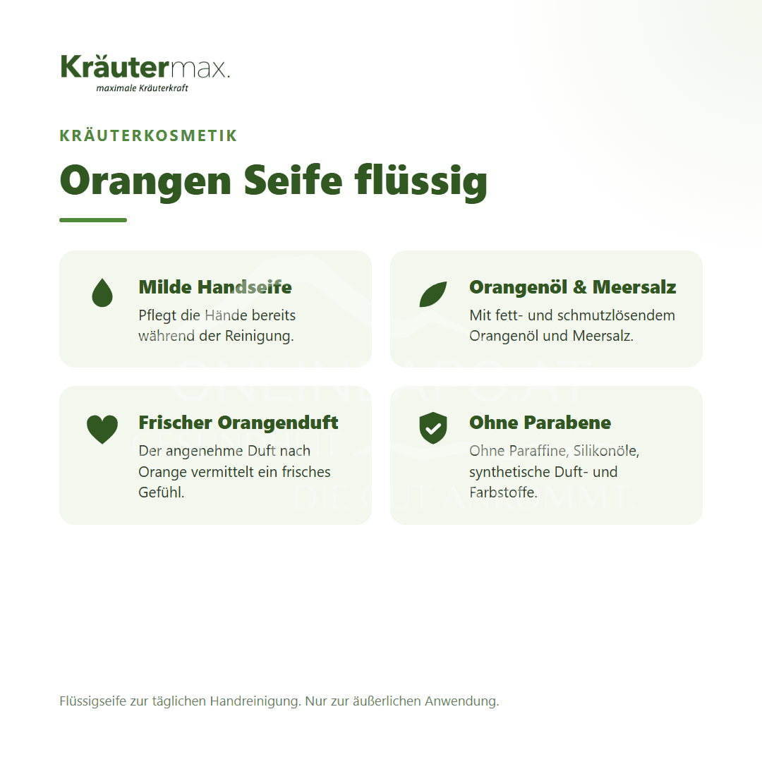 Kräutermax Orangen Seife flüssig