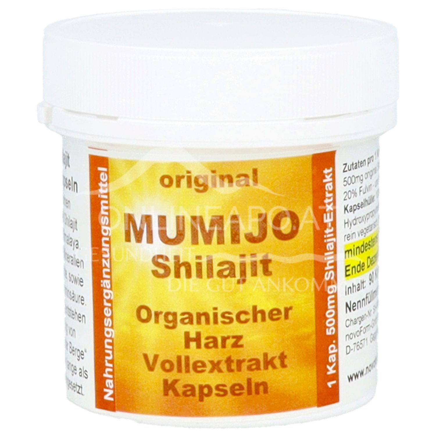 Novoform Pharma Mumijo Shilajit organische Vollextrakt Kapseln