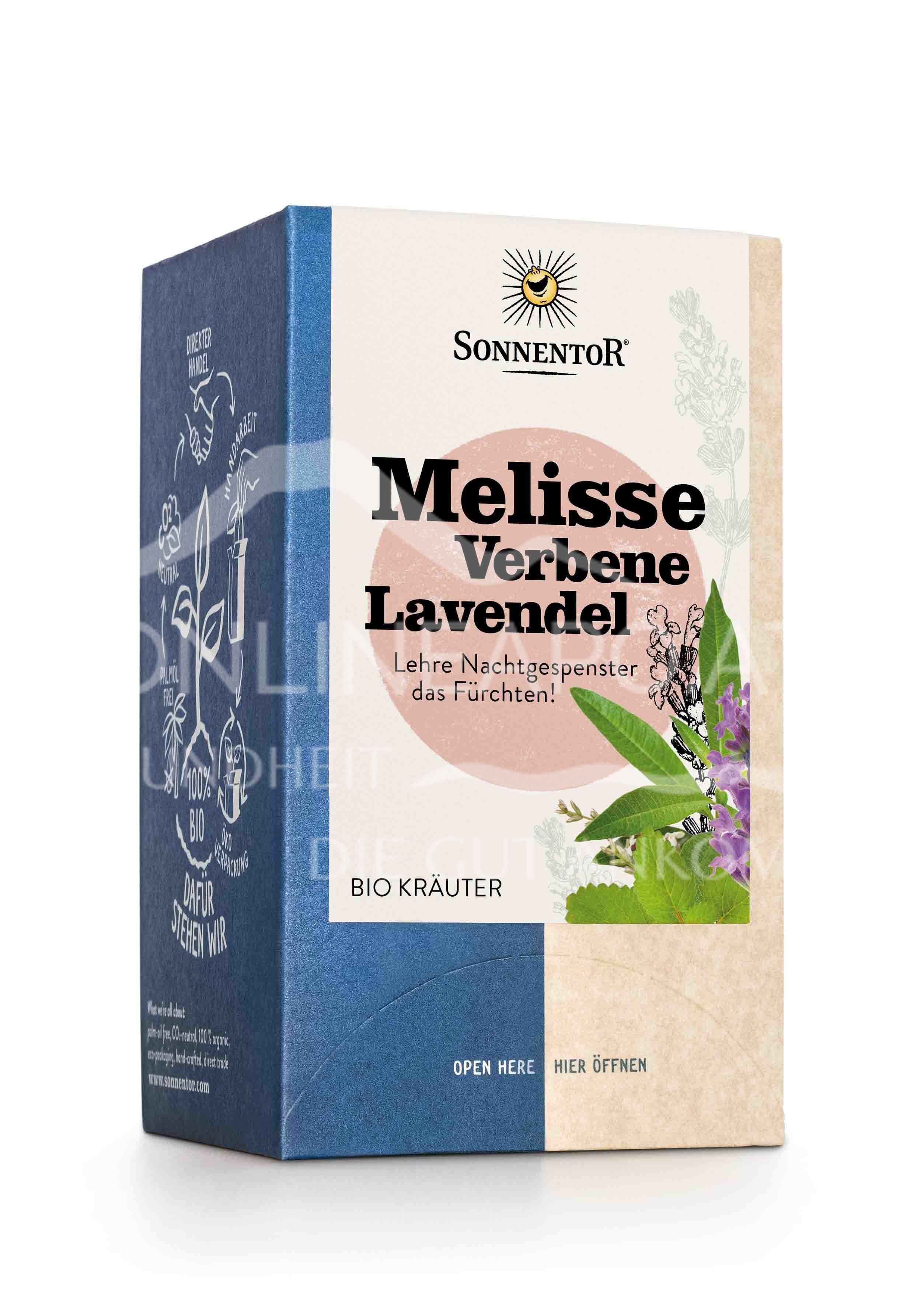 Sonnentor Lemon Balm-Verbena-Lavender Tea