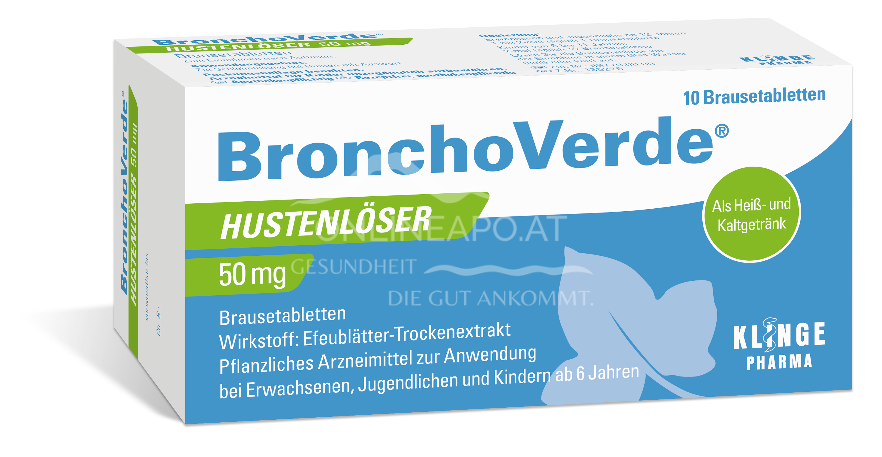 BronchoVerde® Hustenlöser 50 mg Brausetabletten