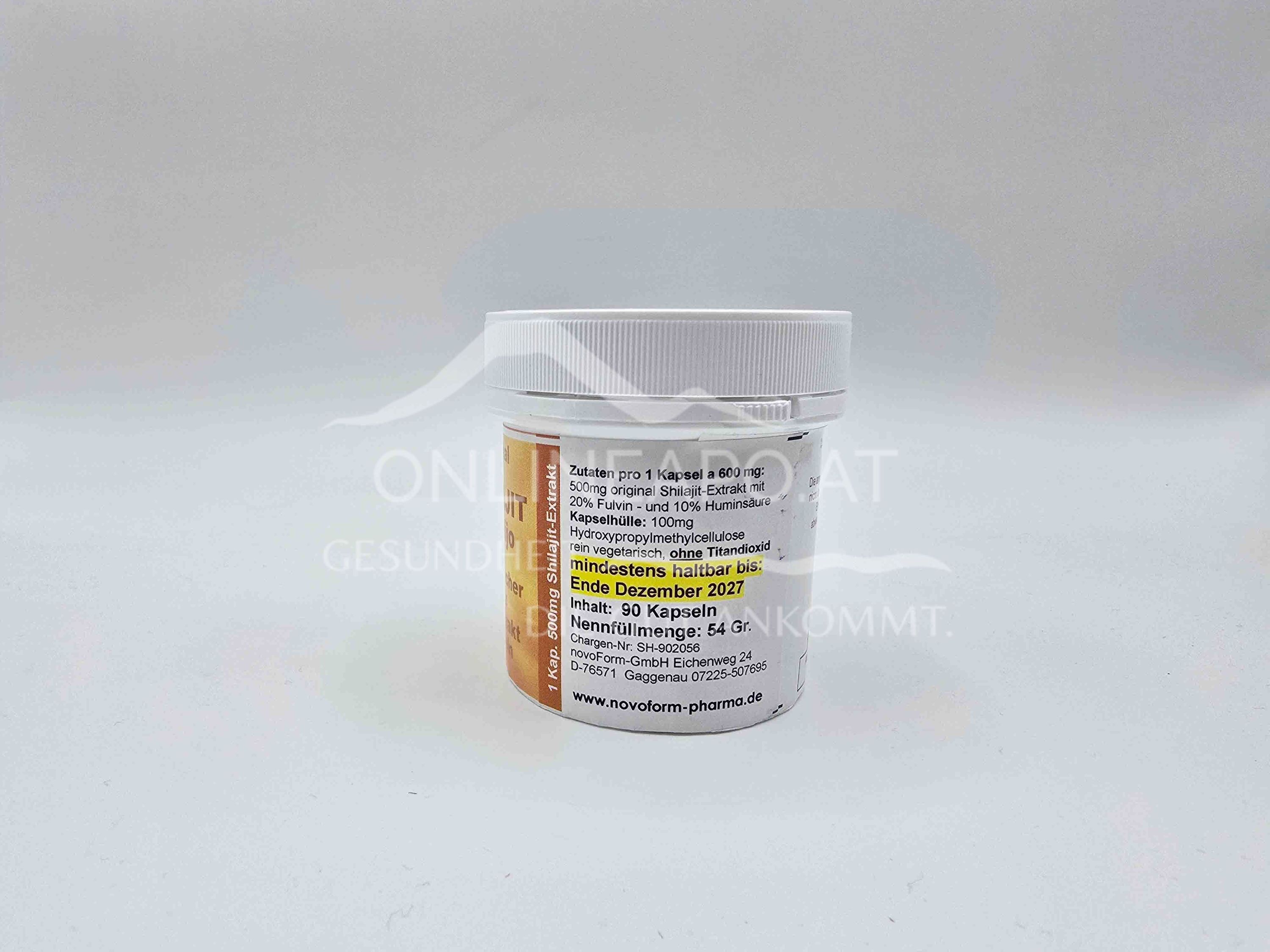 Novoform Pharma Shilajit Mumijo organic whole extract capsules