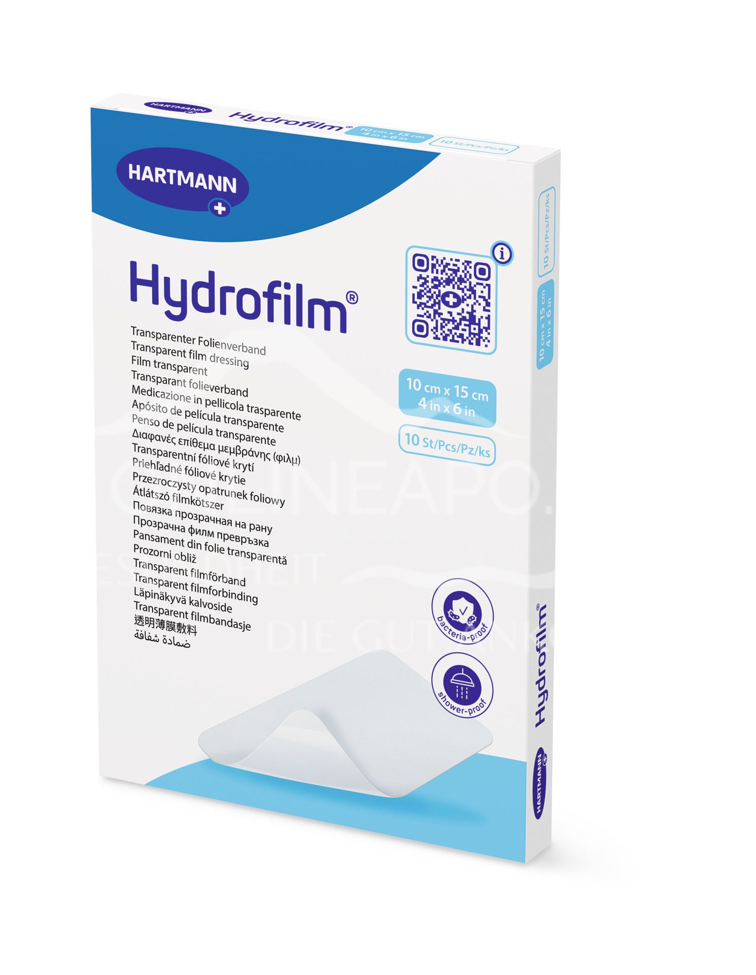 Hydrofilm® transparent bandage 10 x 15 cm