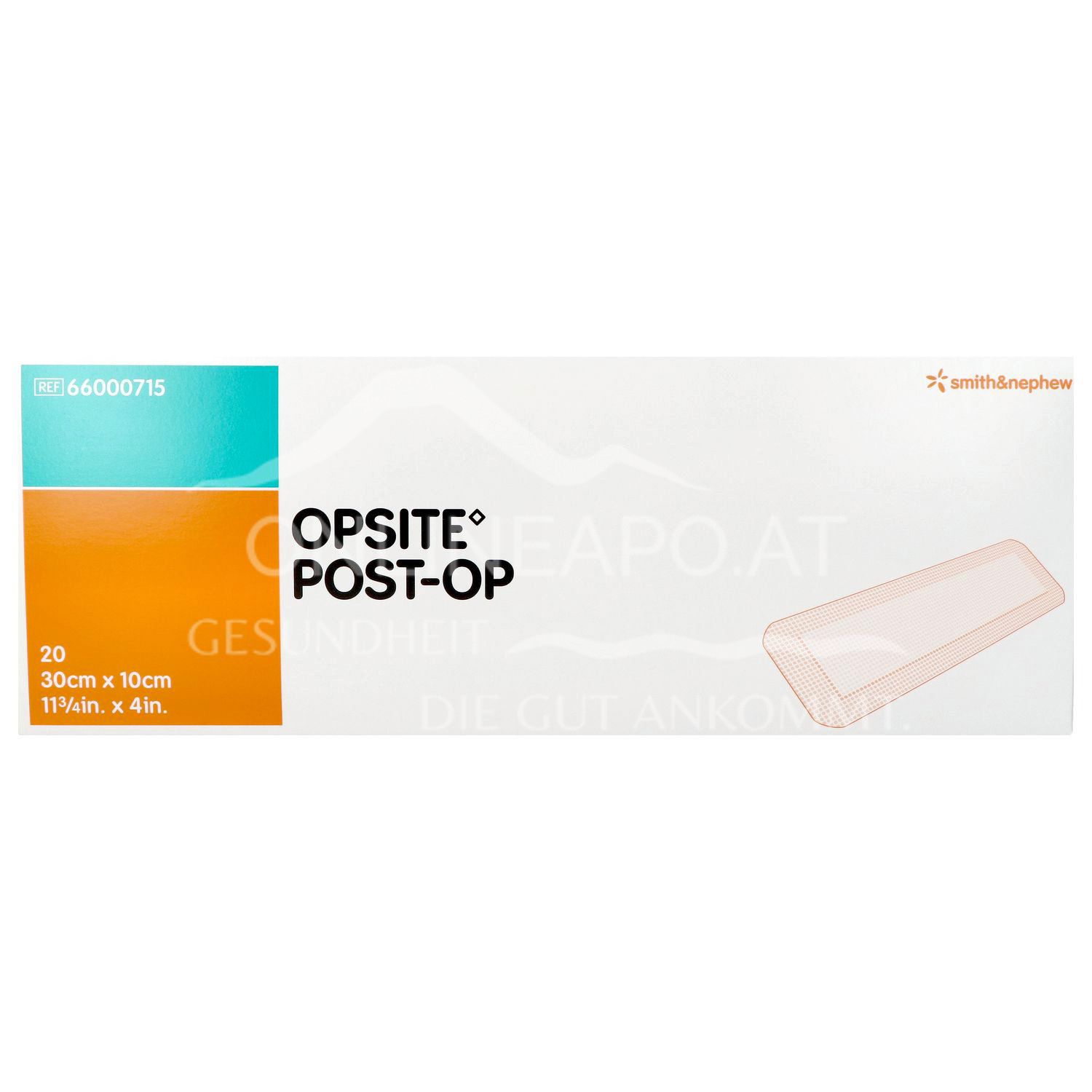OPSITE POST-OP Folienverband mit Wundkissen steril, 10 x 30 cm