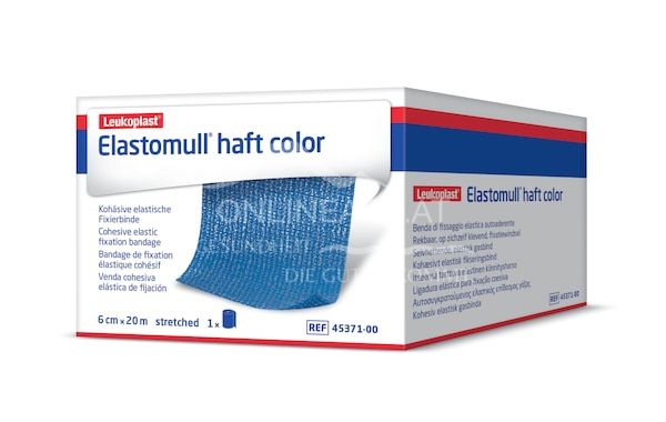 Elastomull® haft colour fixation bandage blue 20 m x 6 cm