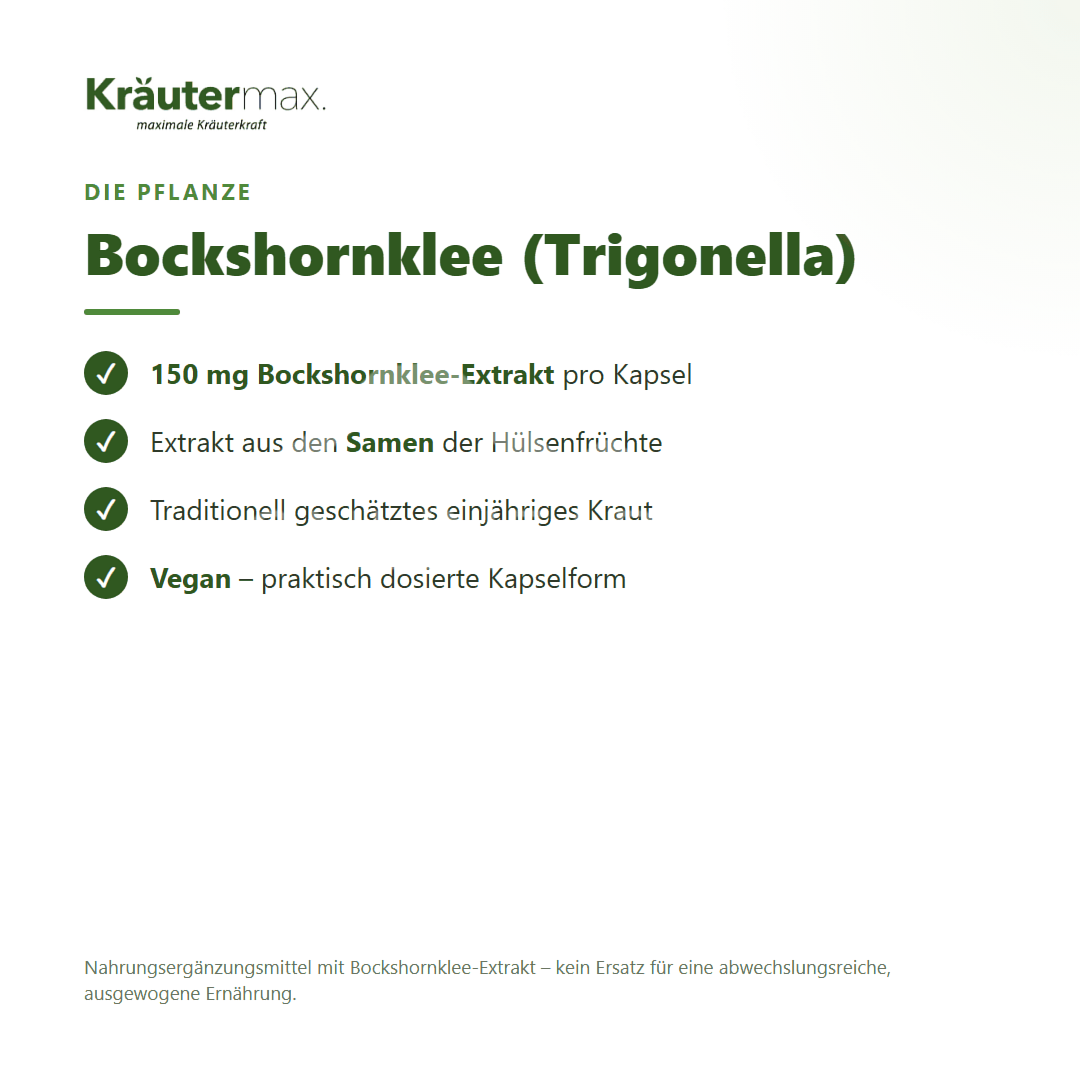 Kräutermax Bockshornklee Kapseln