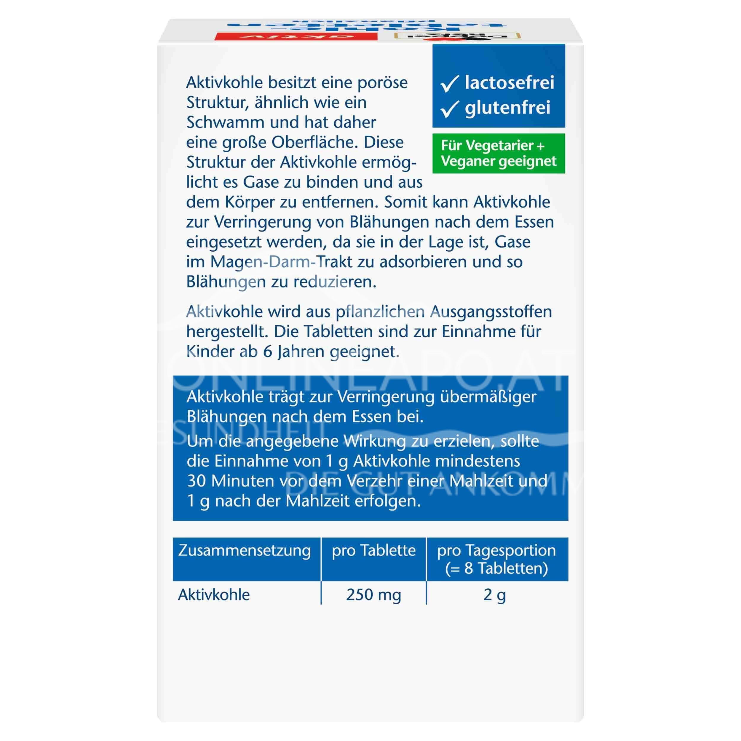 Double heart active charcoal tablets herbal