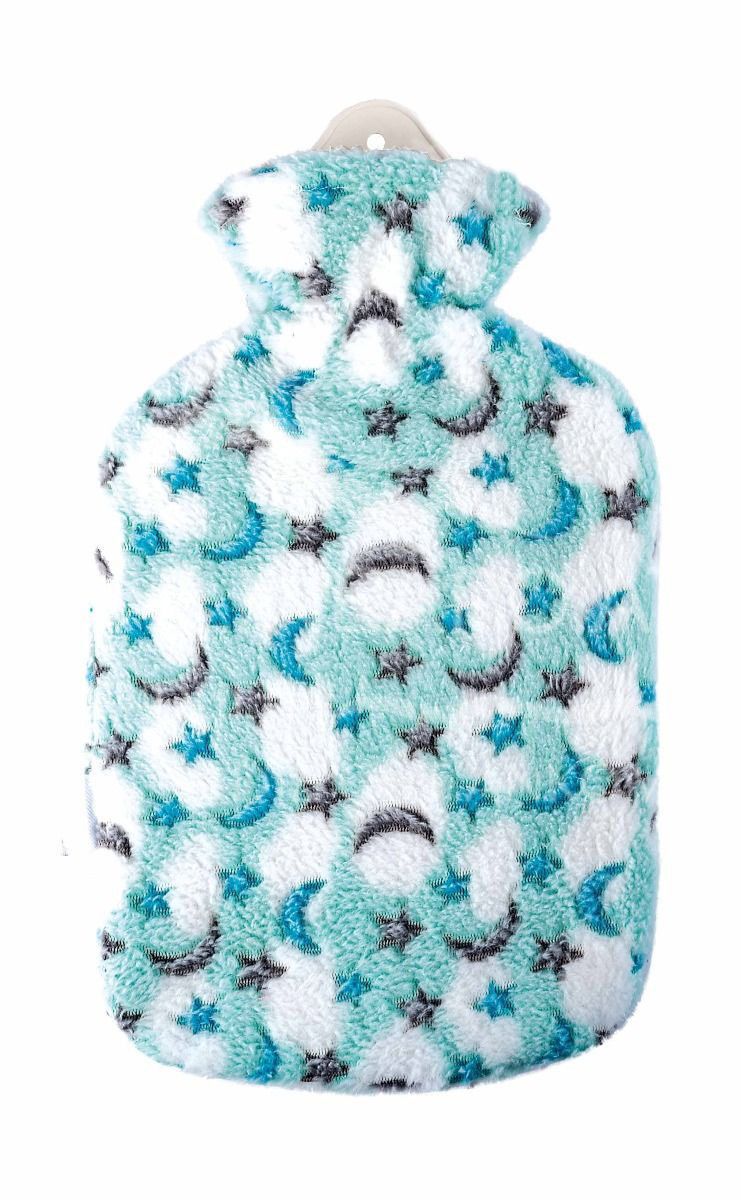 Singer hot water bottle plush cover moon & stars - 2,0L