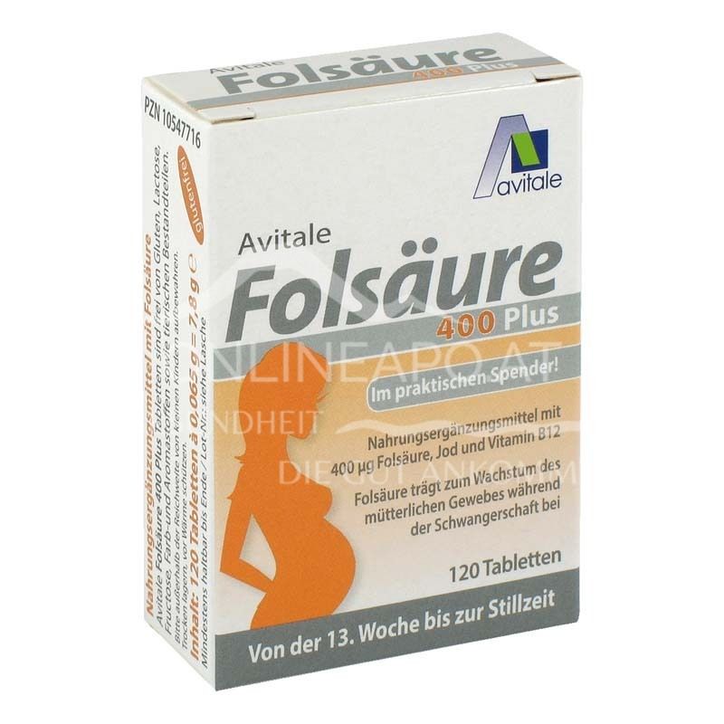 Avitale Folsäure 400 Plus Tabletten