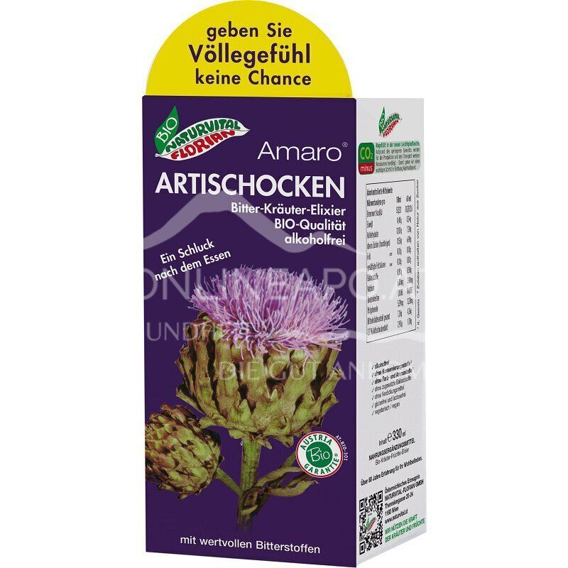 Bio Naturvital Florian Artischocken Bio Bitter Kräuter Elixier