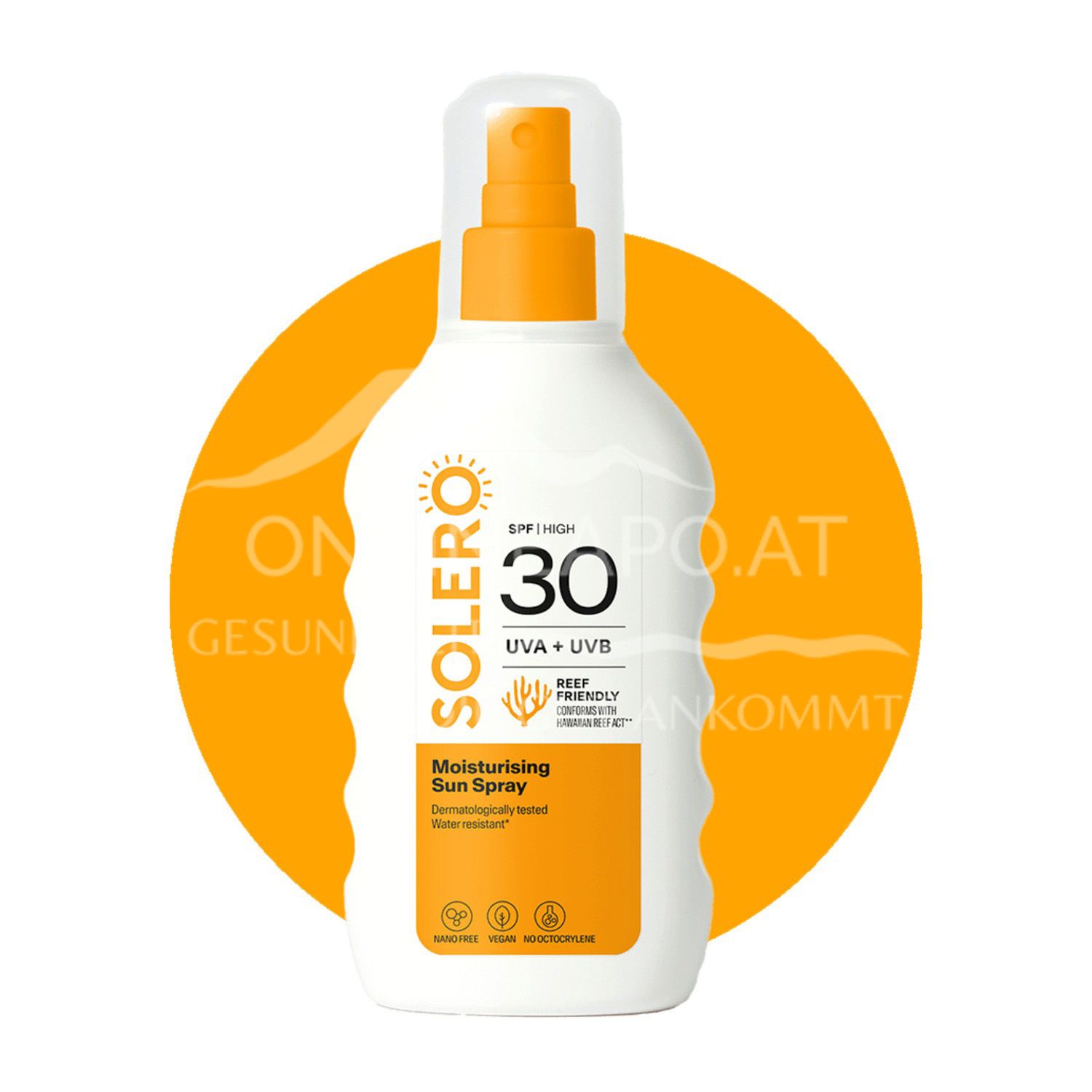 SOLERO SPF30 Feuchtigkeitsspendendes Sonnenspray