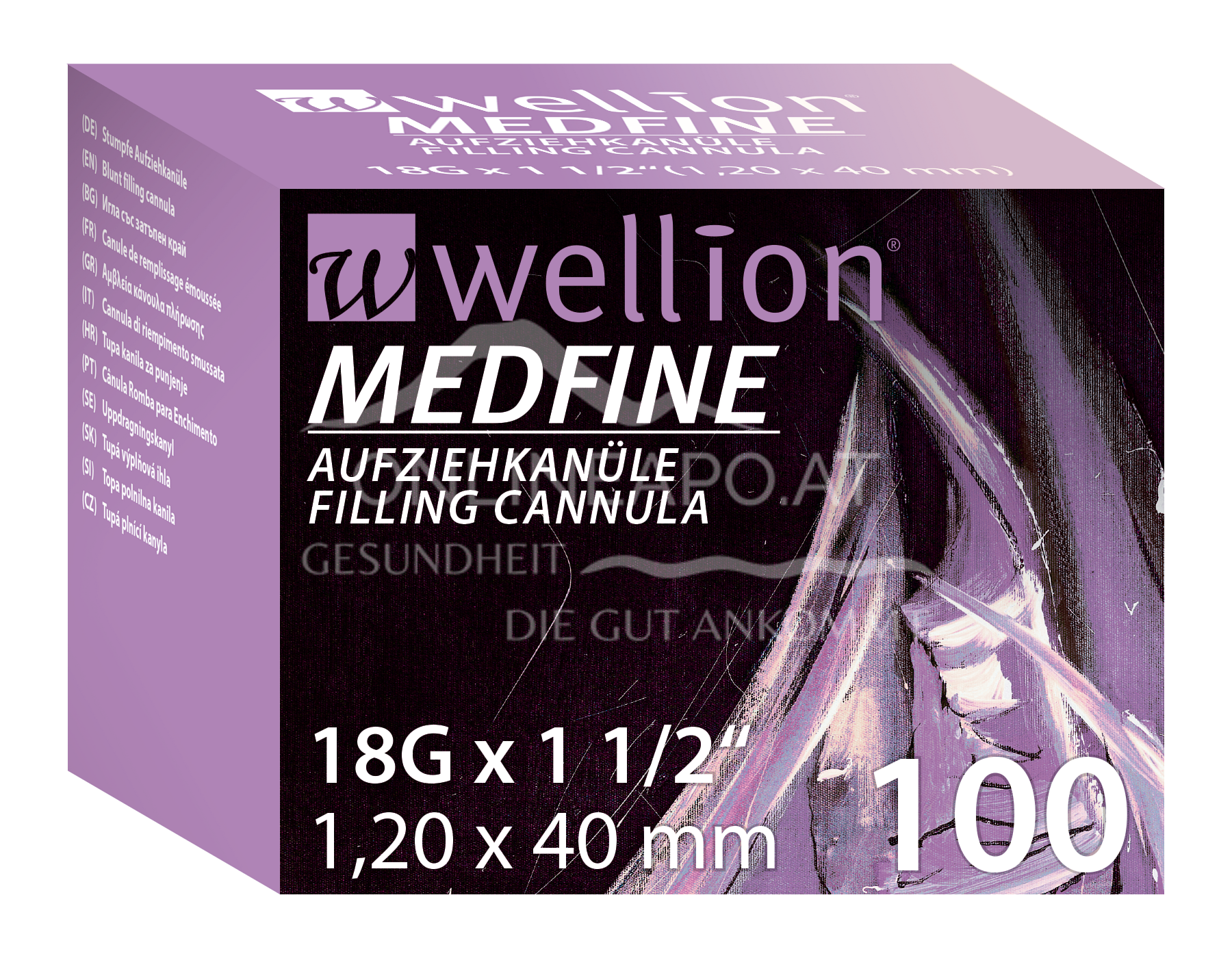 WELL23-18 Wellion MEDFINE Aufziehkanüle 18G x 1/2“, 1,20 x 40 mm