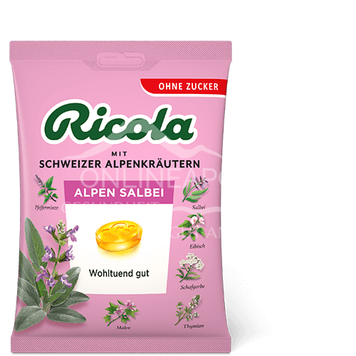Ricola Alpen Salbei Bonbons Zuckerfrei Beutel