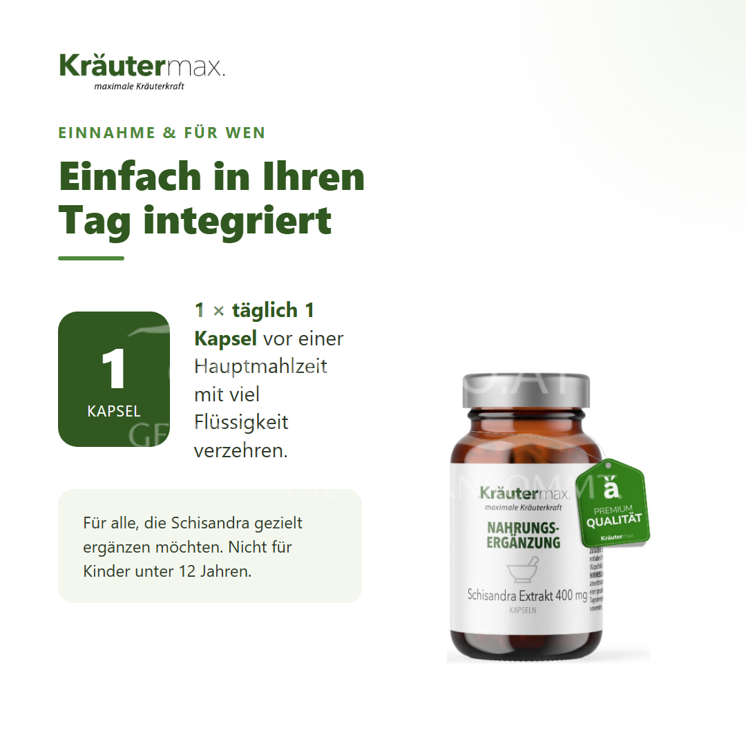 Kräutermax Schisandra Kapseln