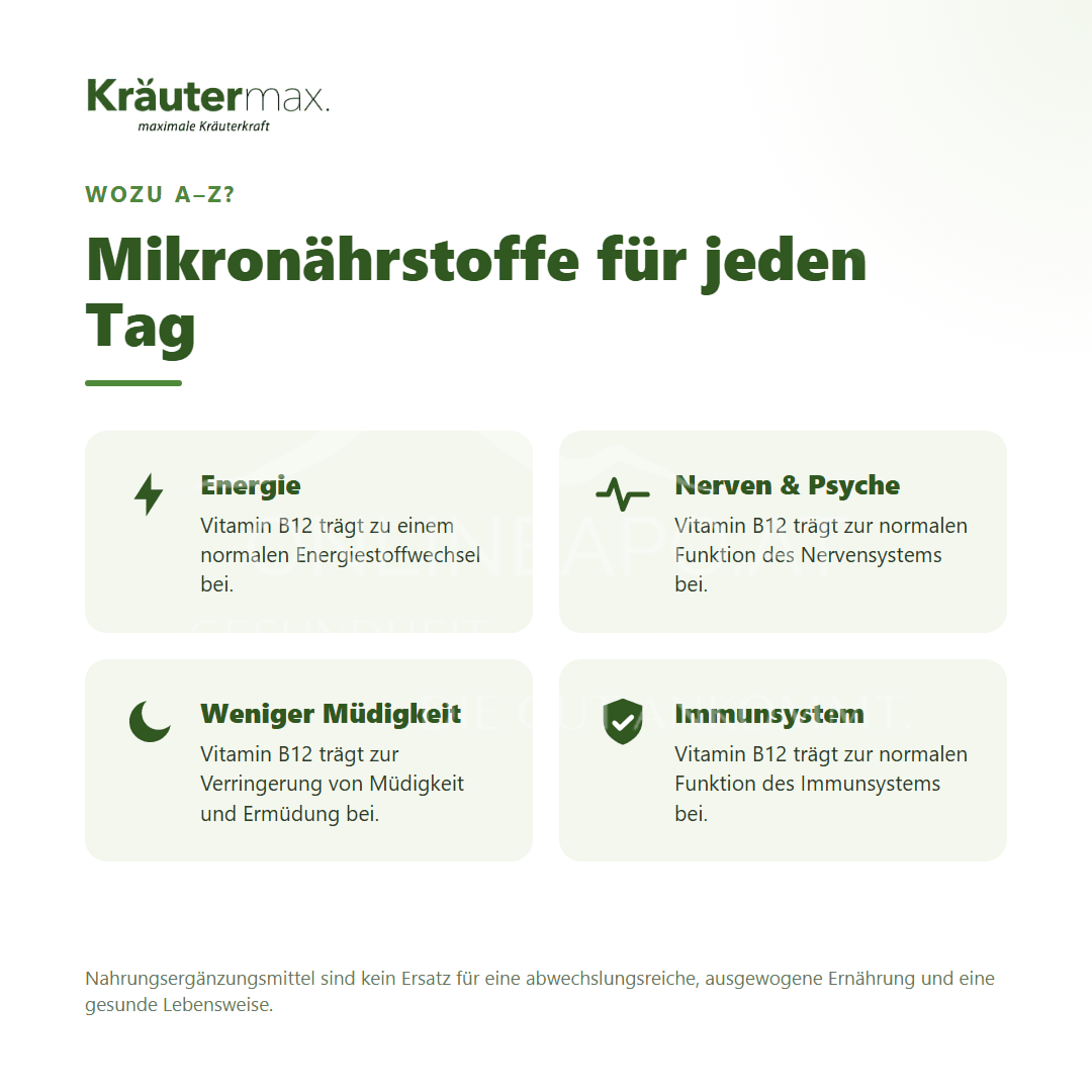 Kräutermax A bis Z Vitamine und Mineralstoffe Kapseln