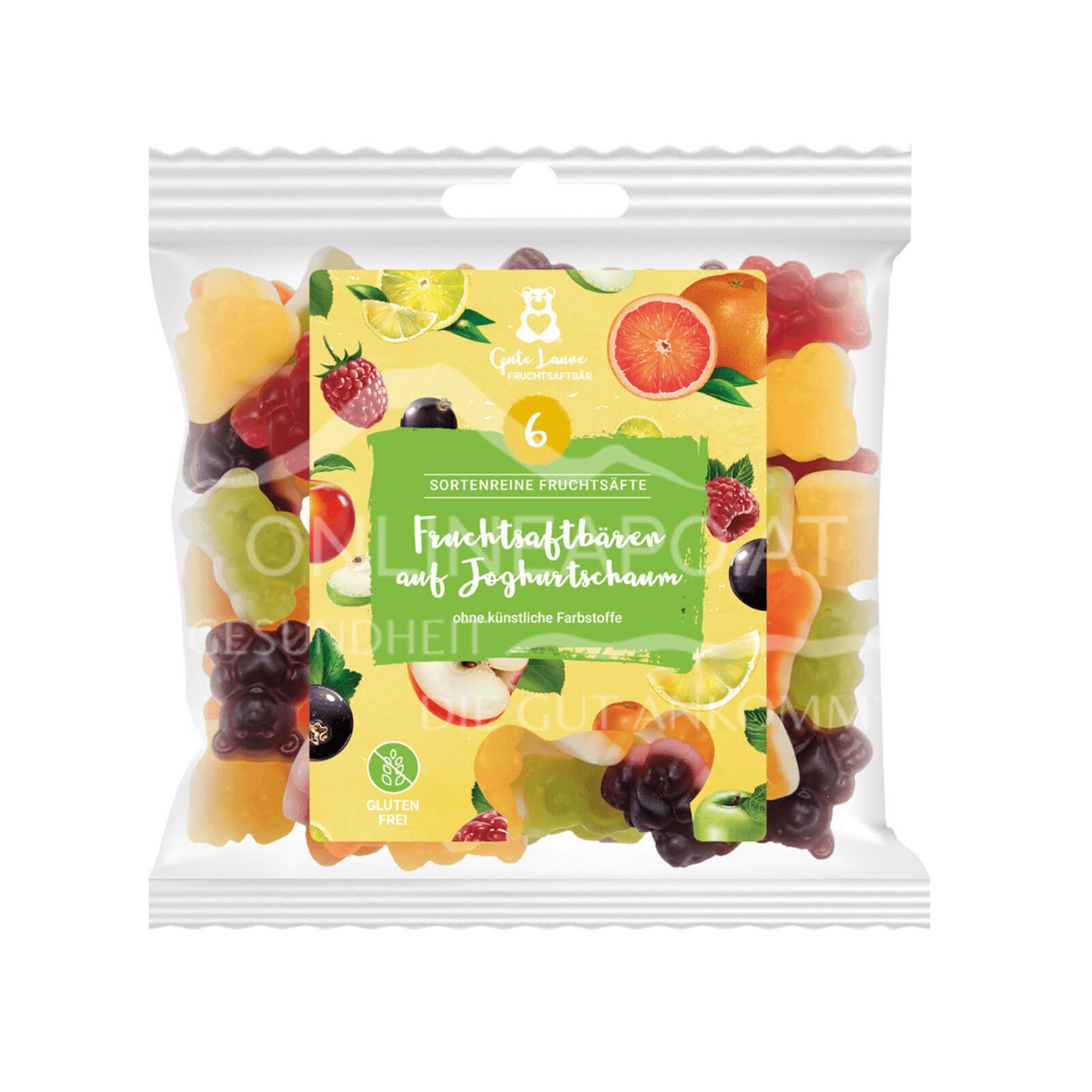 Naschlabor Fruchtgummi auf Joghurtschaum
