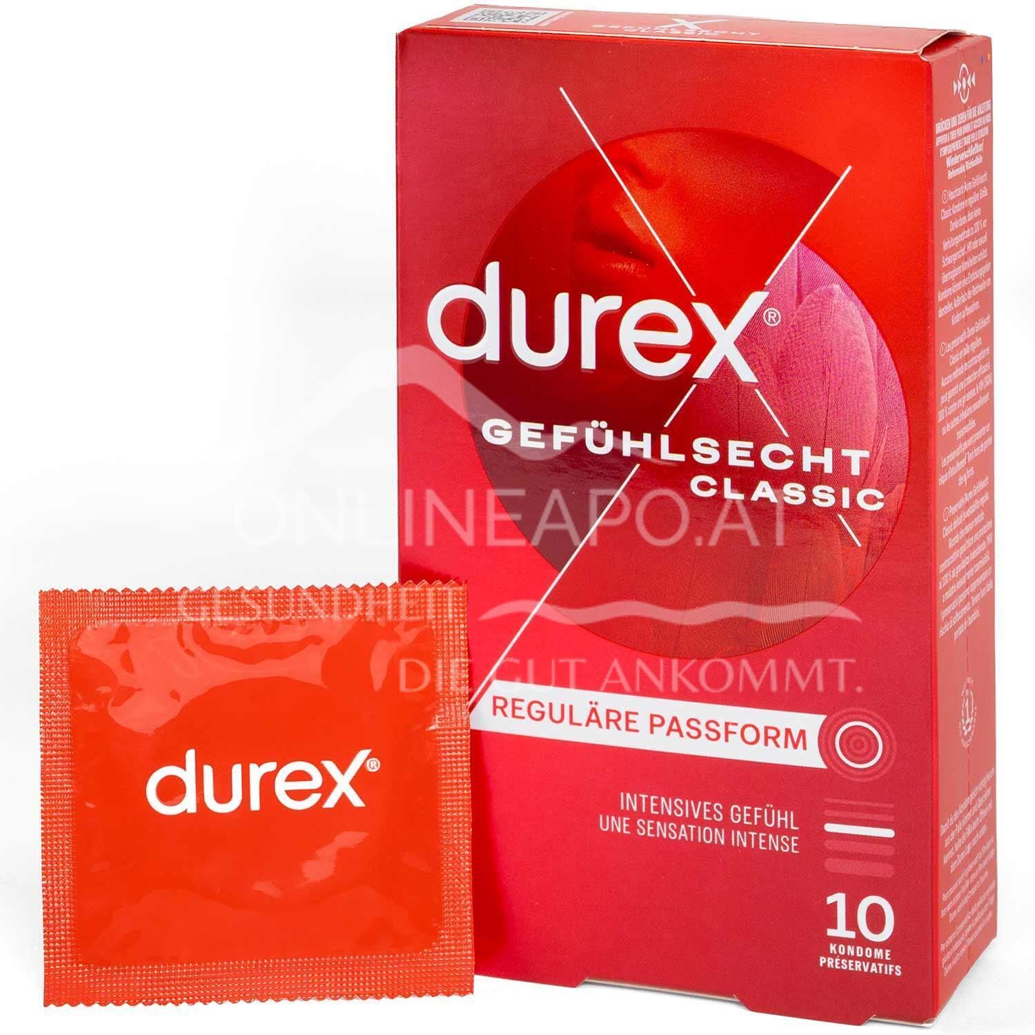 Durex Gefühlsecht Classic Kondome, Ø 56mm, 195mm